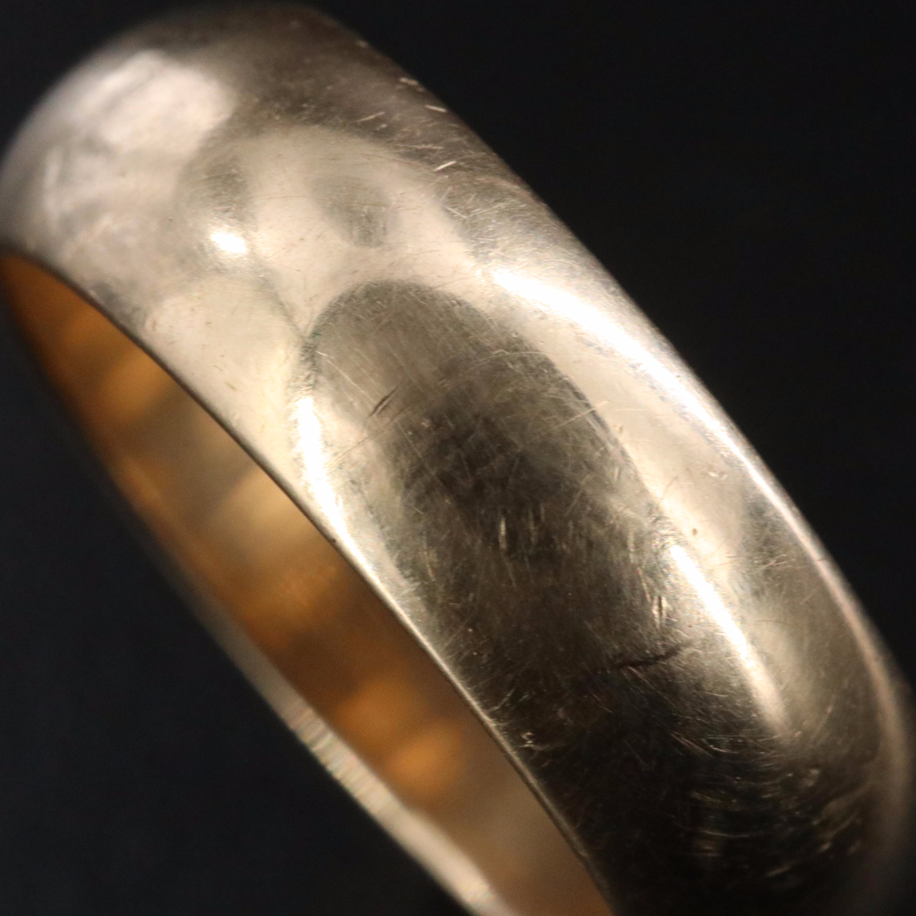 Vintage 14K Half-Round Band