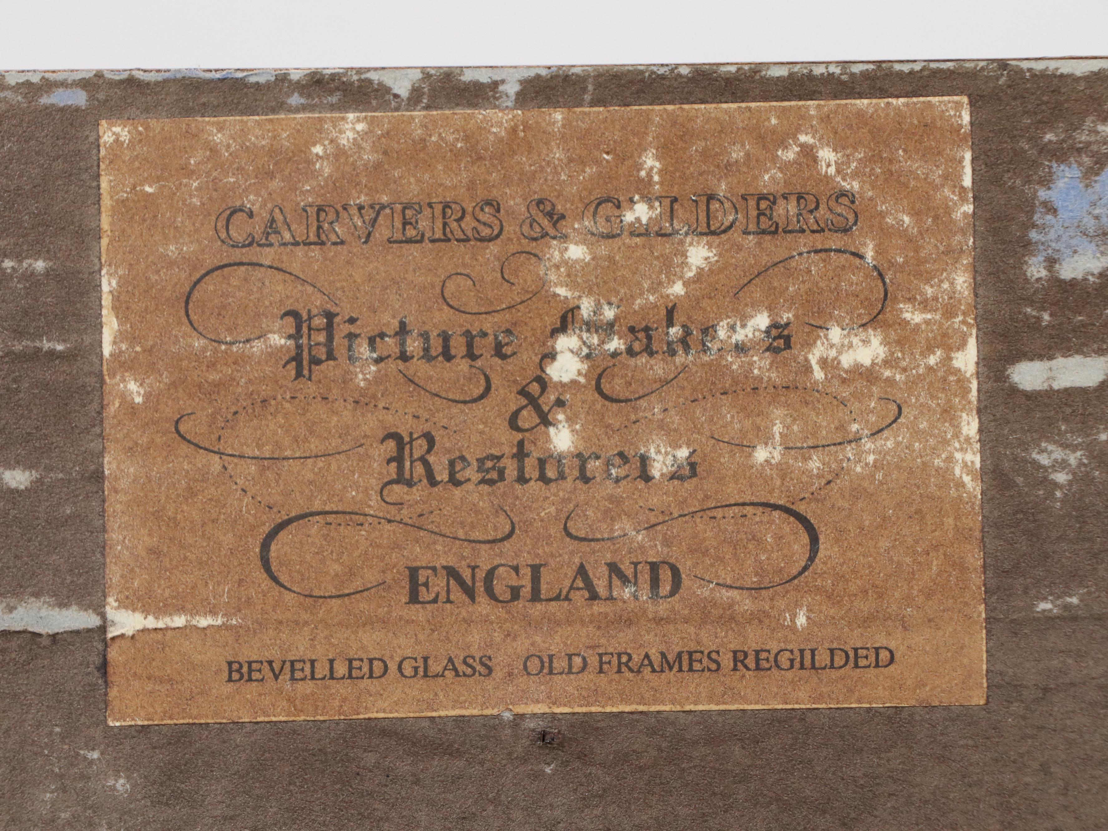 Genre Oil Painting of Puppies in Barn Scene