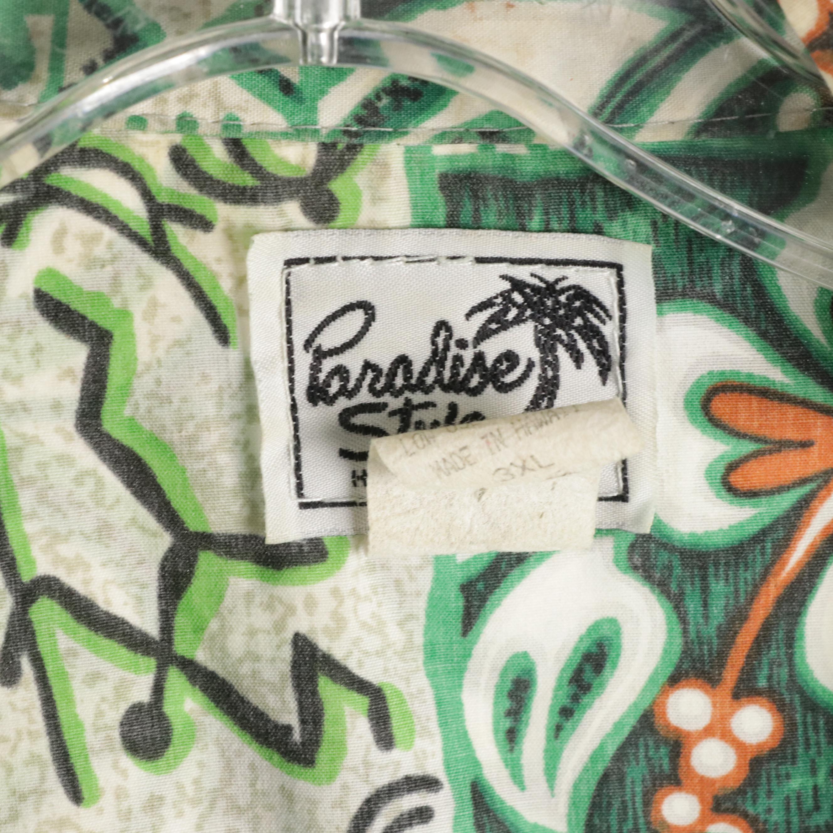 Men's Vintage Hawaiian Shirts Including Aloha Republic and Paradise Style