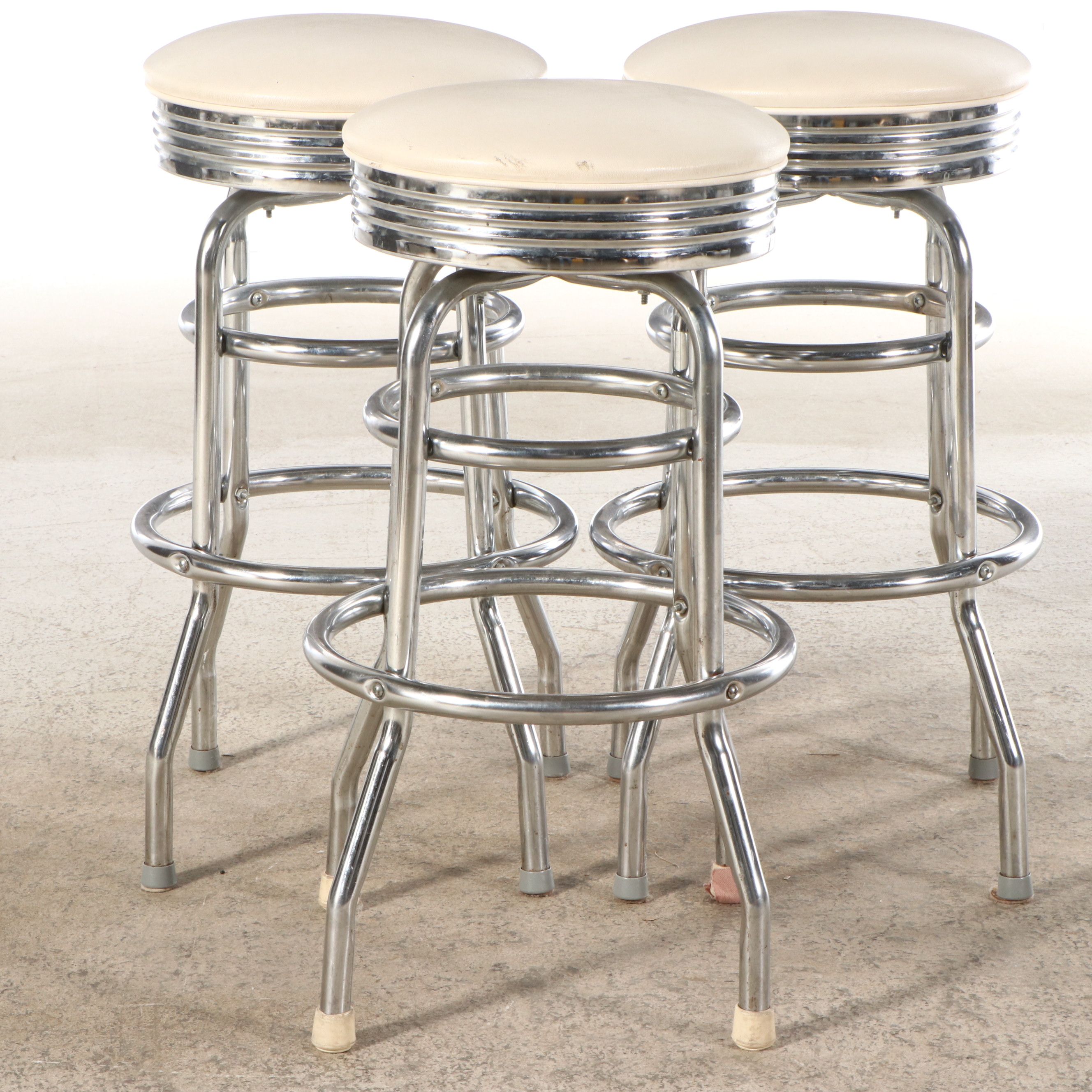 Set of Three Retro Dinner Style Barstools