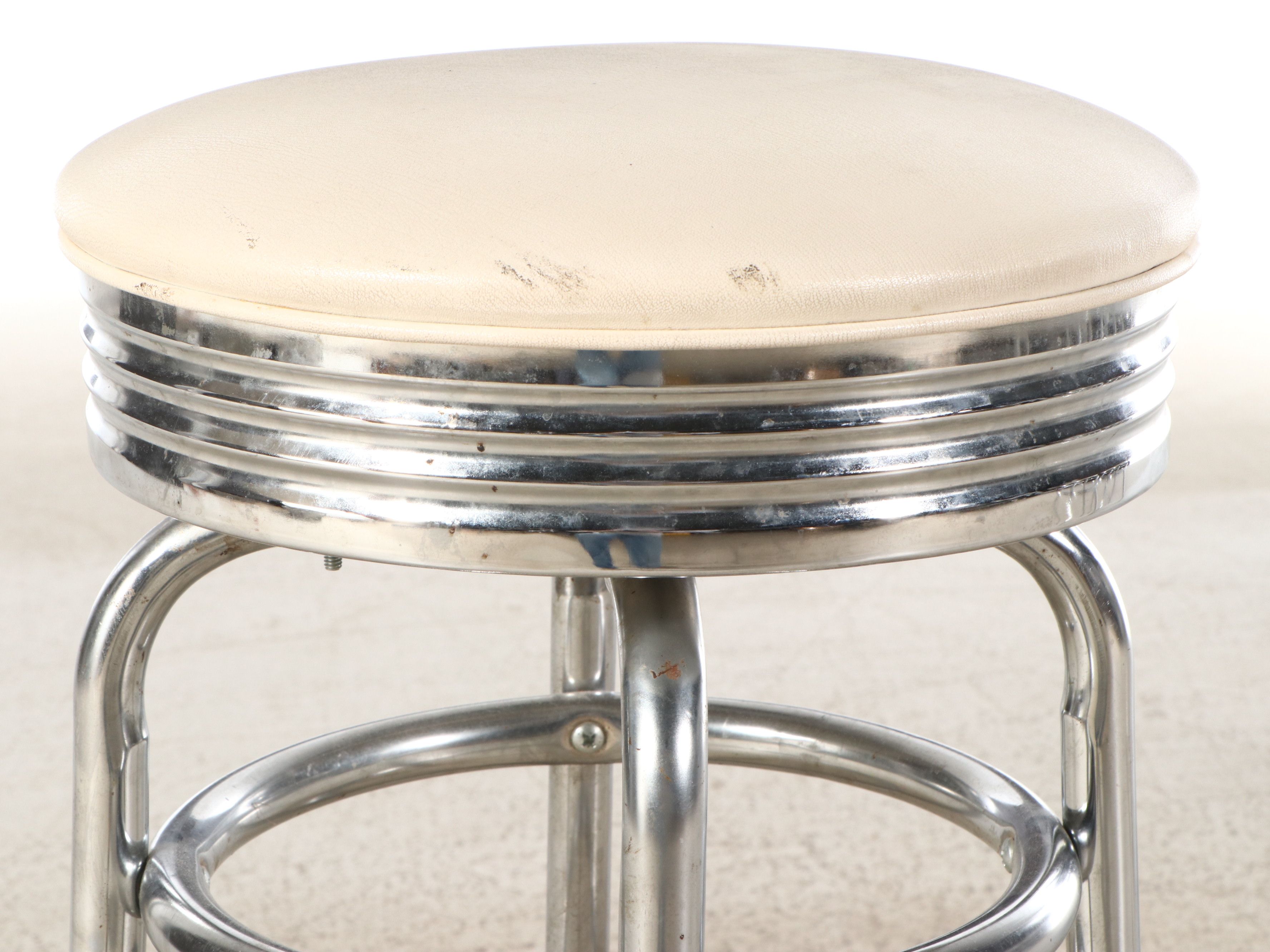 Set of Three Retro Dinner Style Barstools