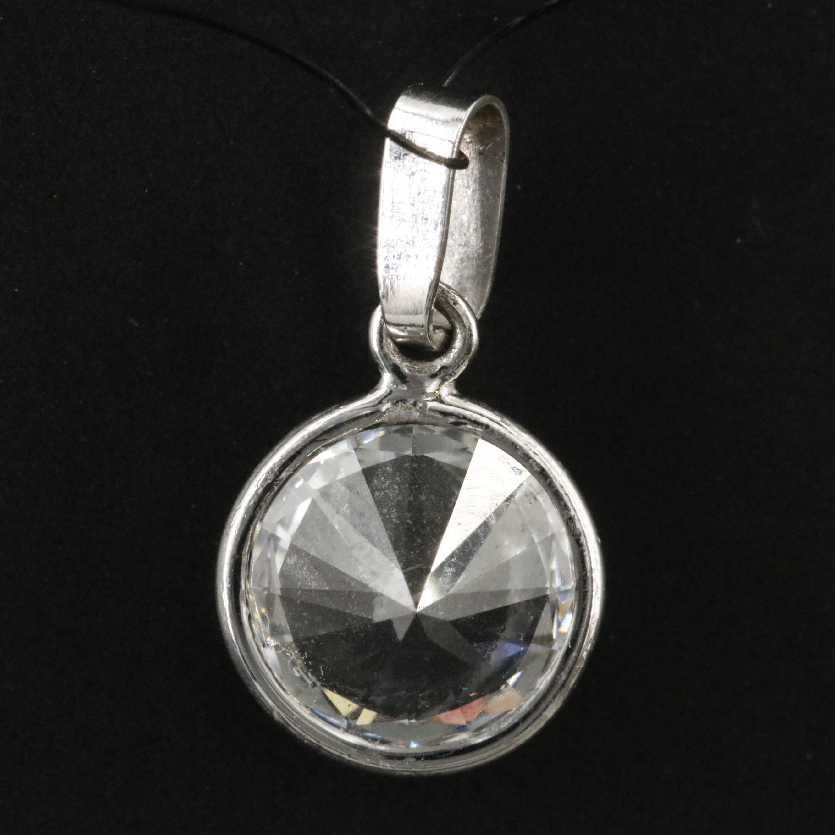 14K 2.07 CT Lab Grown Diamond Solitaire Pendant with IGI Report