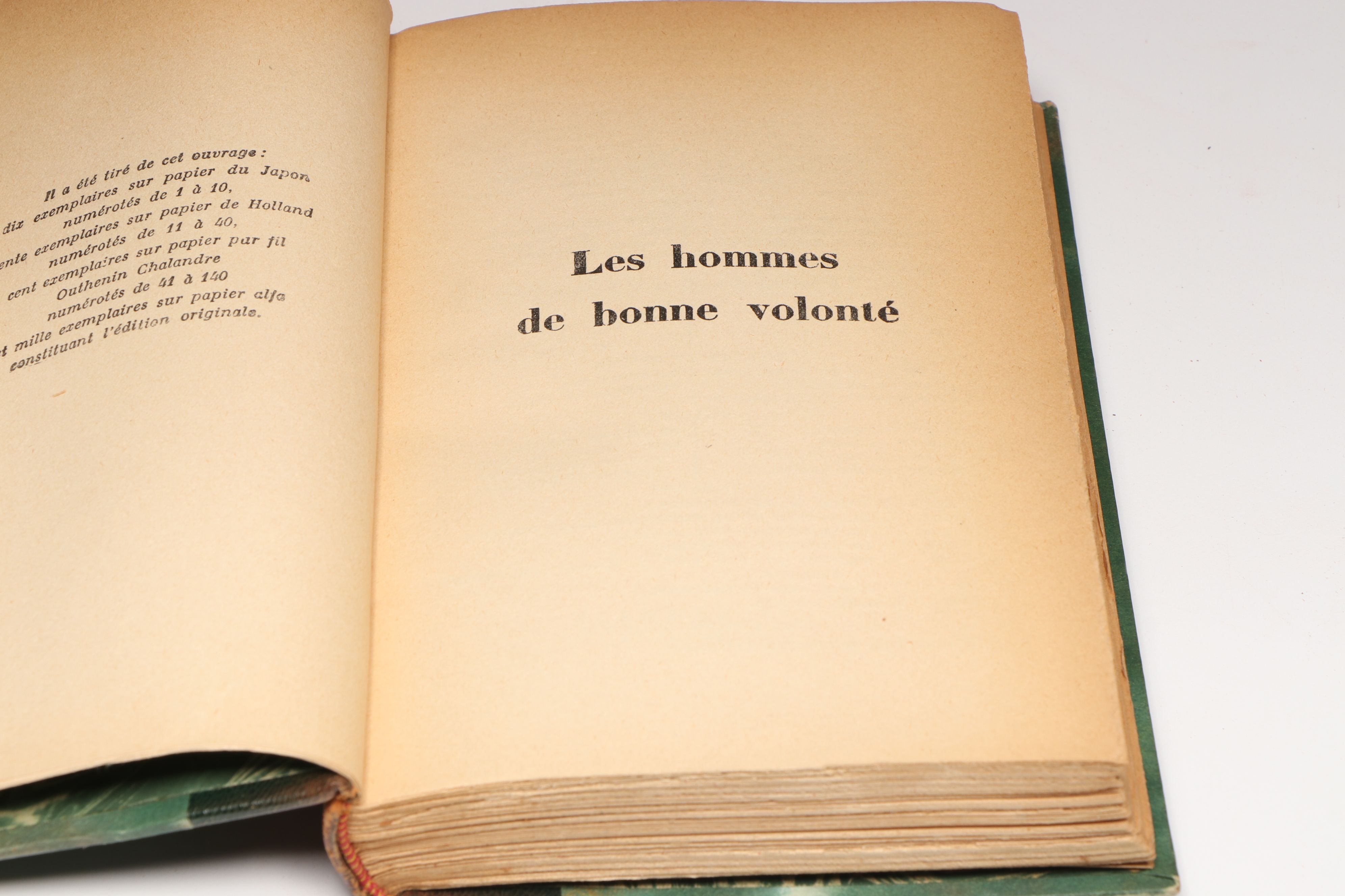 Jules Romains "Les Hommes de Bonne Volonté" French Partial Set