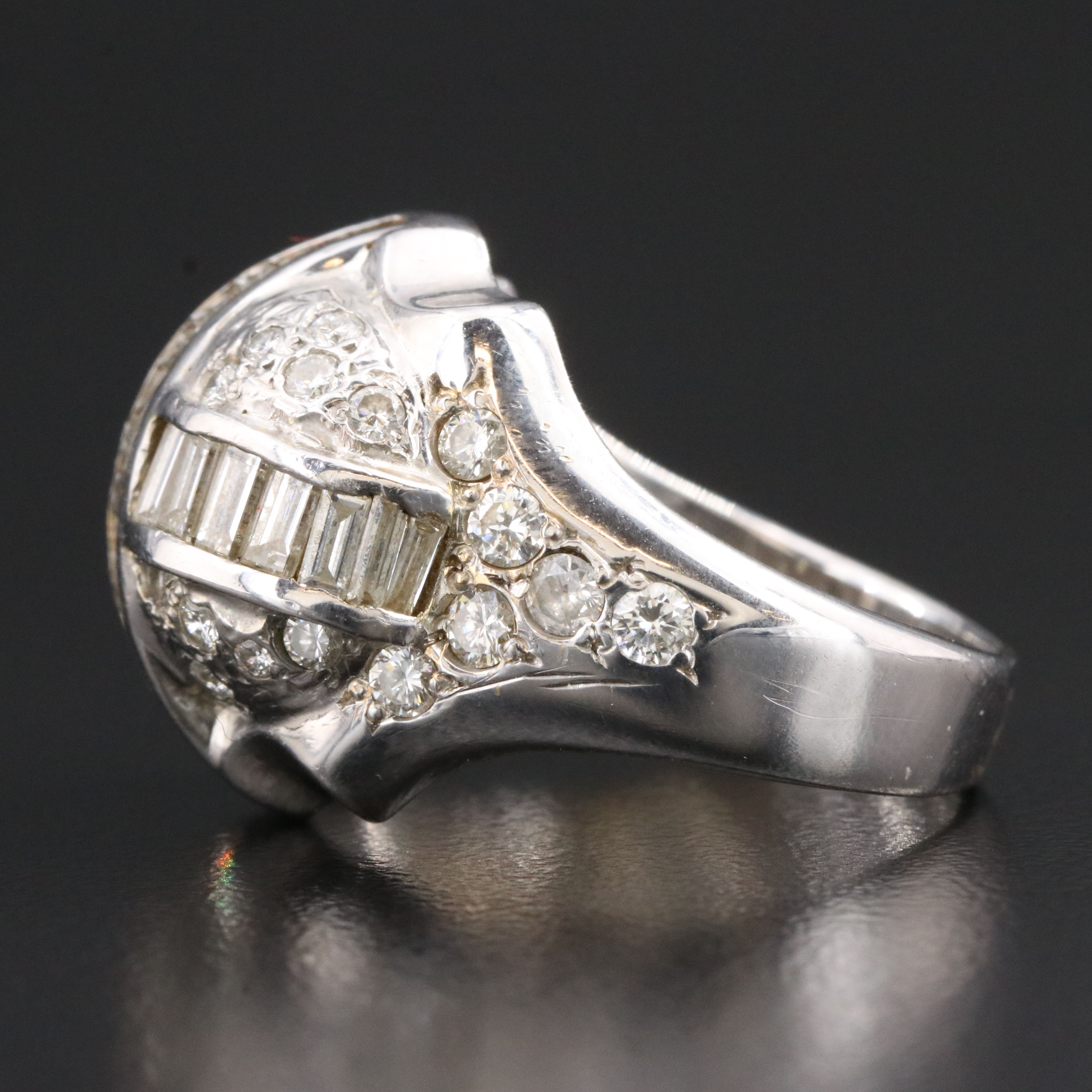 14K 2.57 CTW Diamond Dome Ring