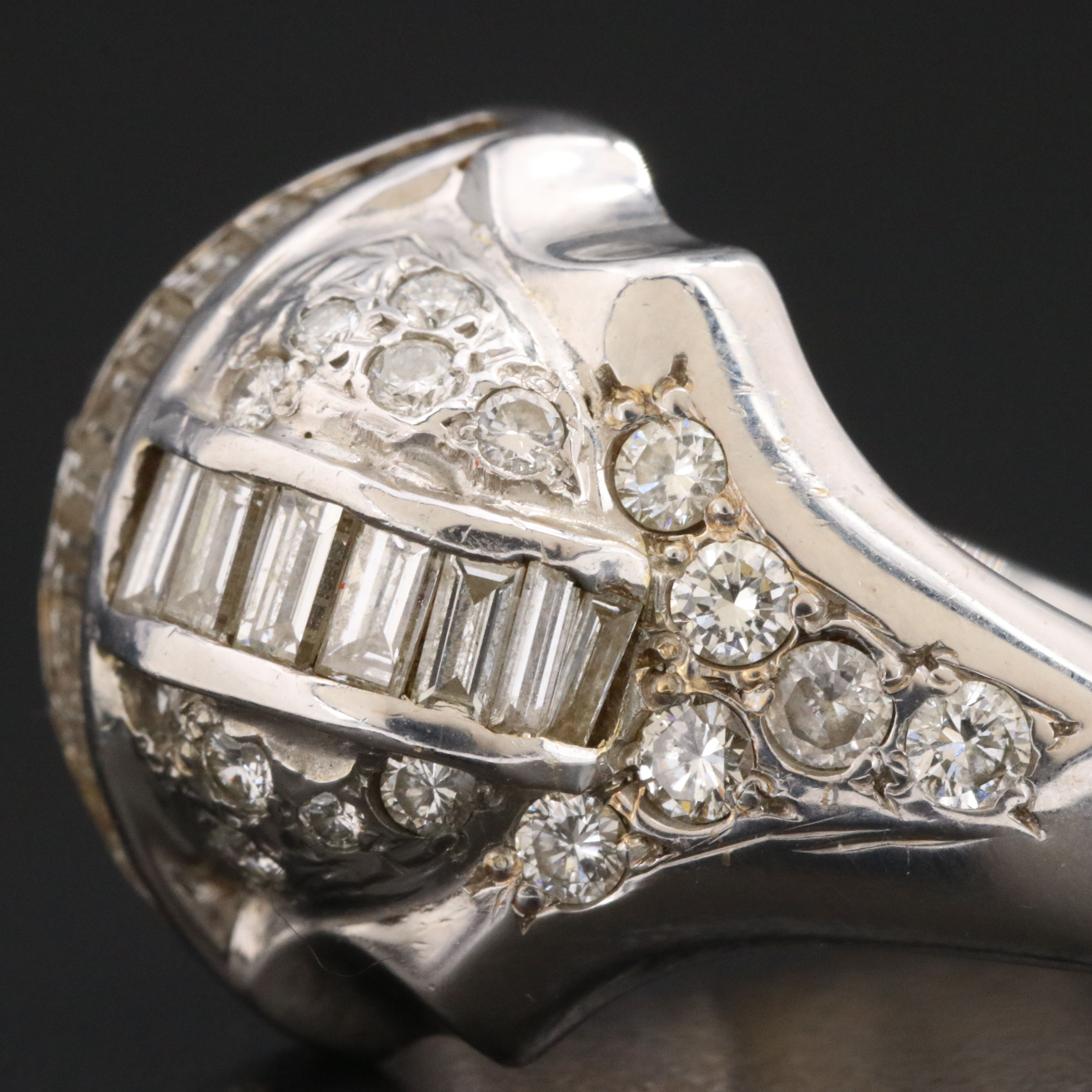 14K 2.57 CTW Diamond Dome Ring