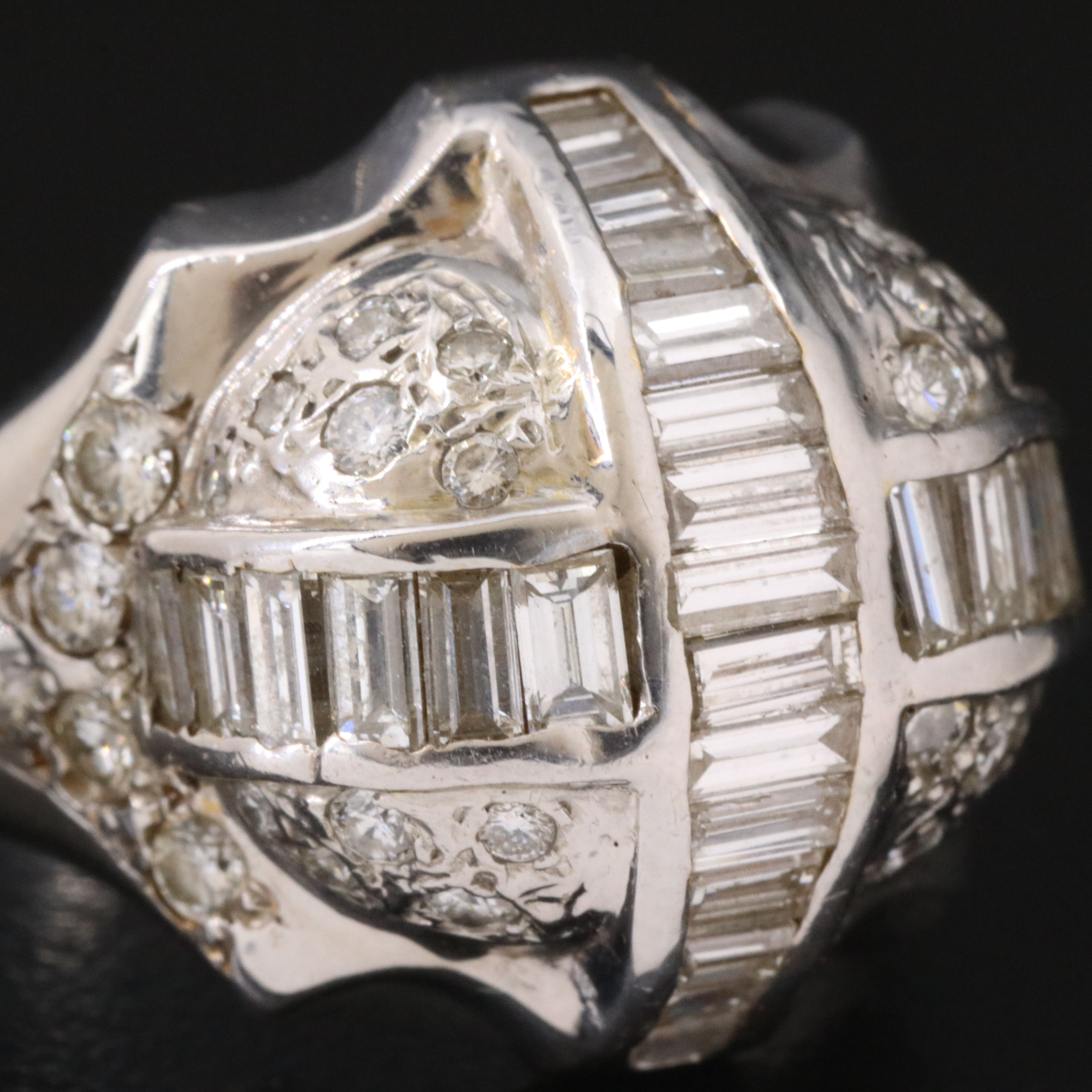 14K 2.57 CTW Diamond Dome Ring