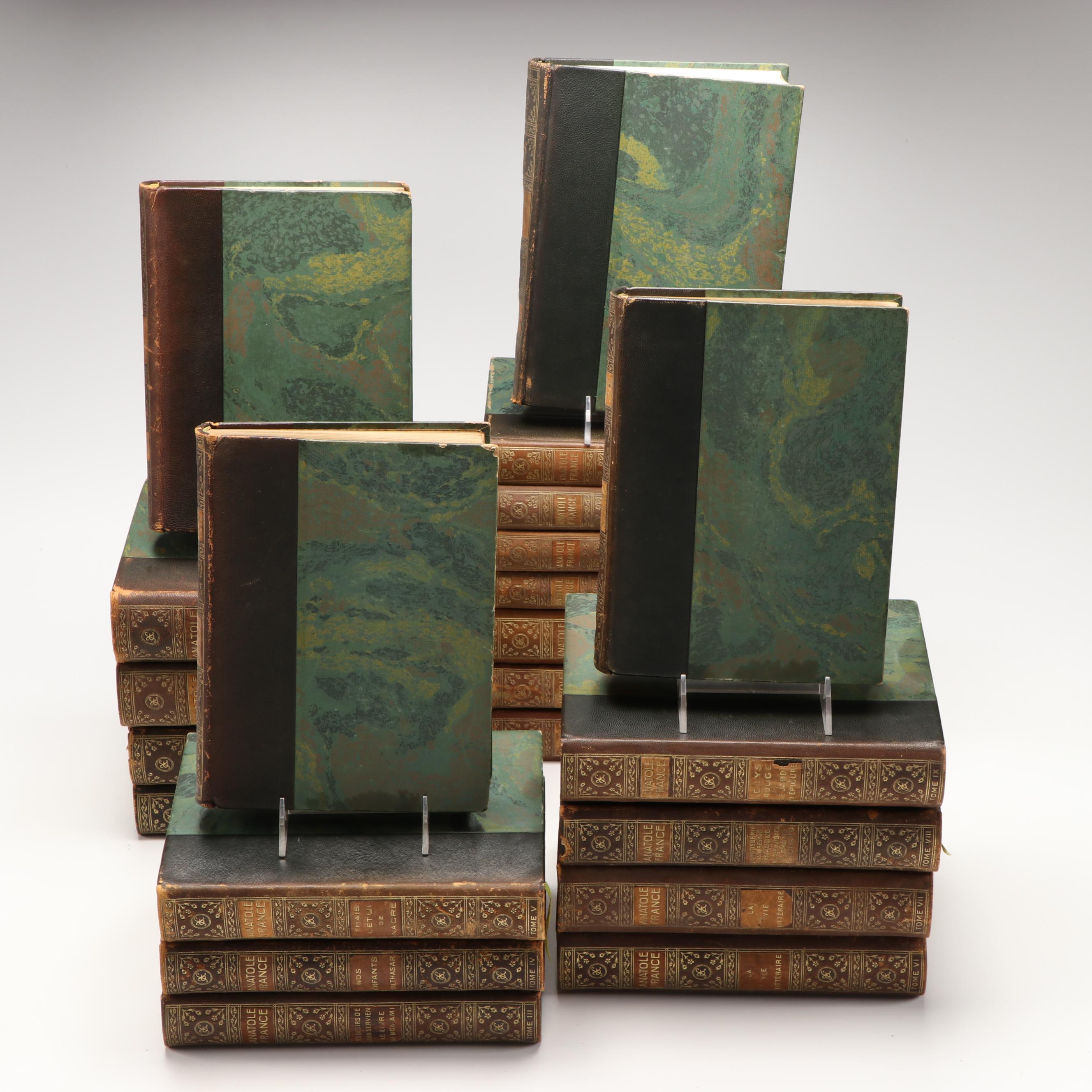 "Complete Works of Anatole France" French Partial Set, 1920s