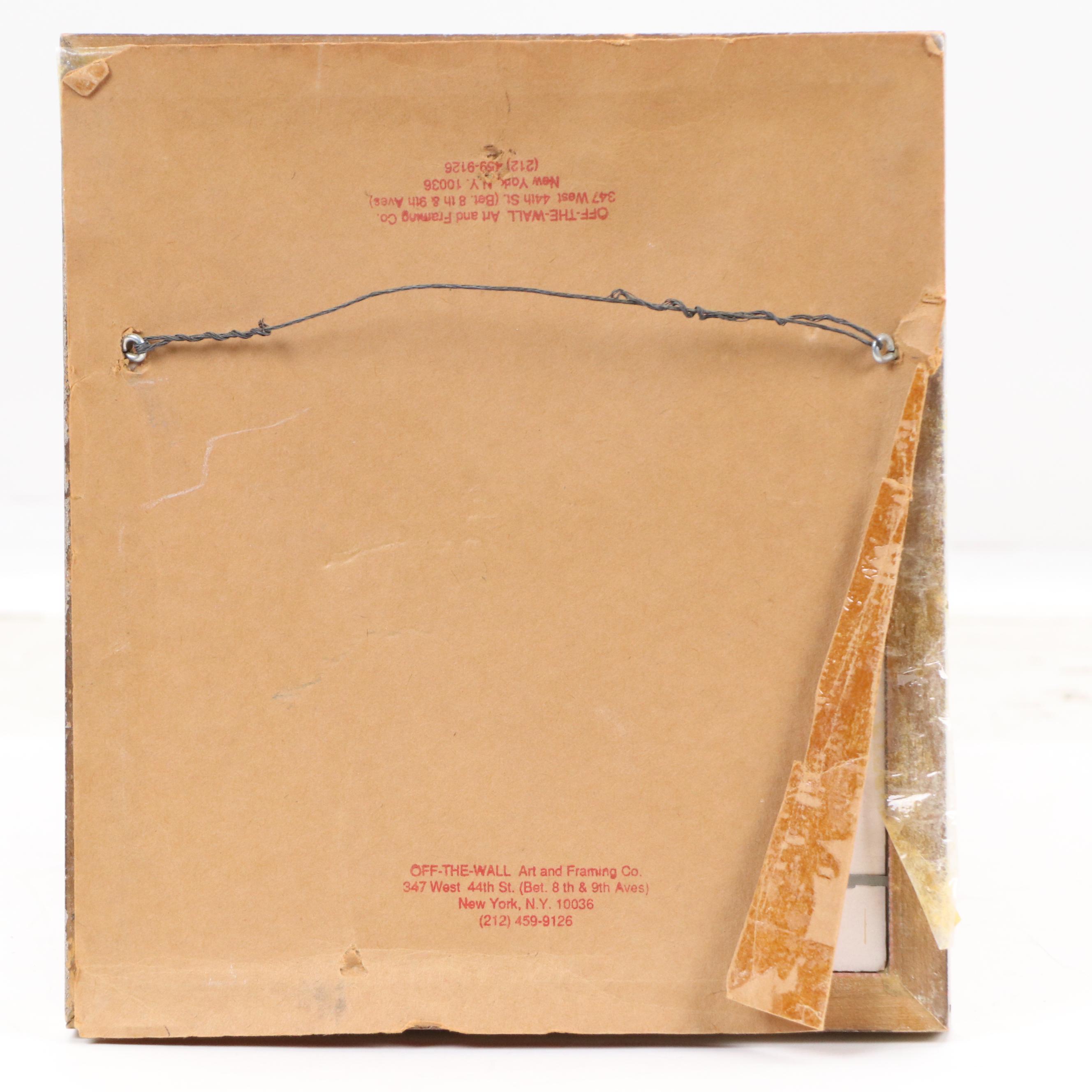 Etching of Seated Nude Woman