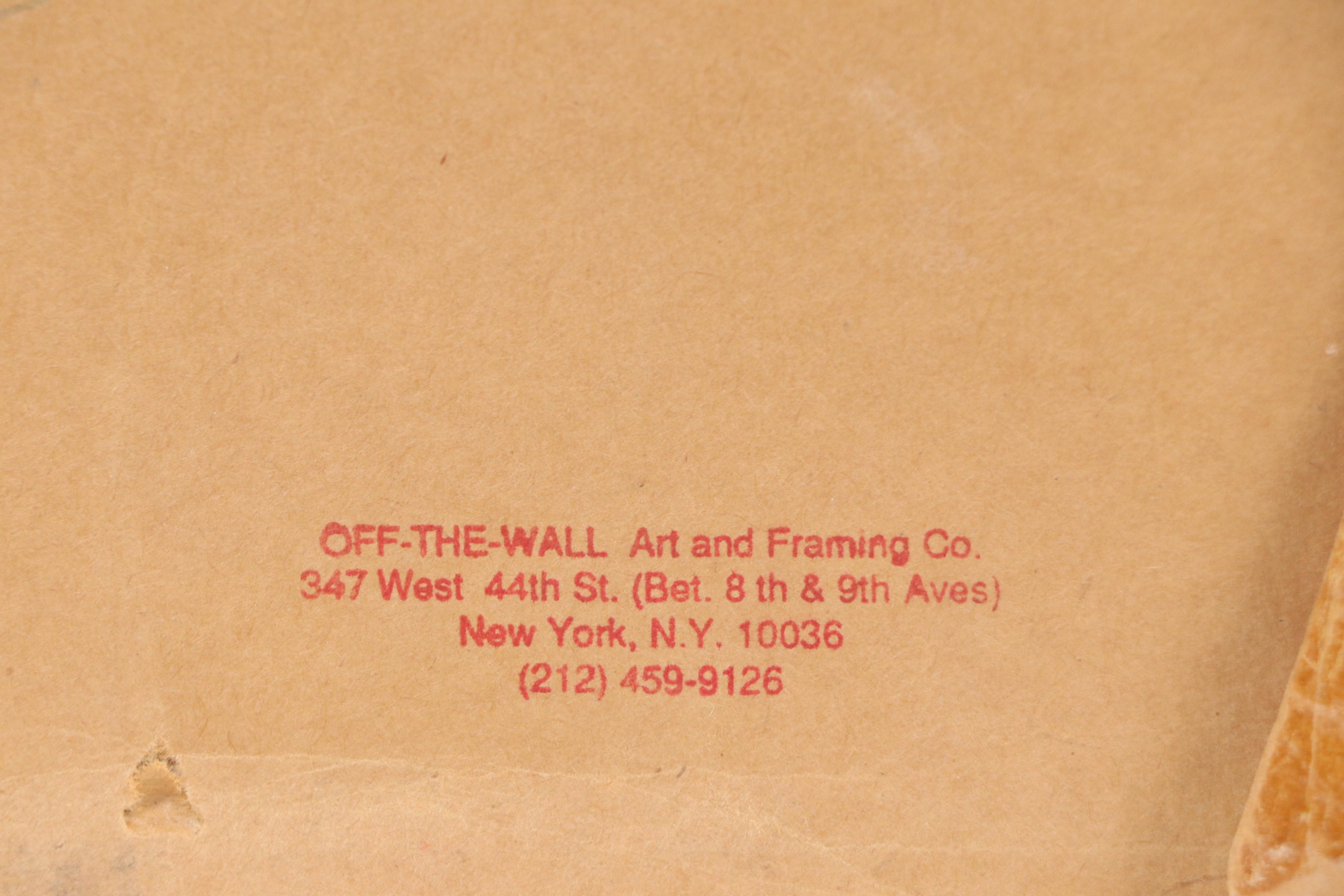 Etching of Seated Nude Woman