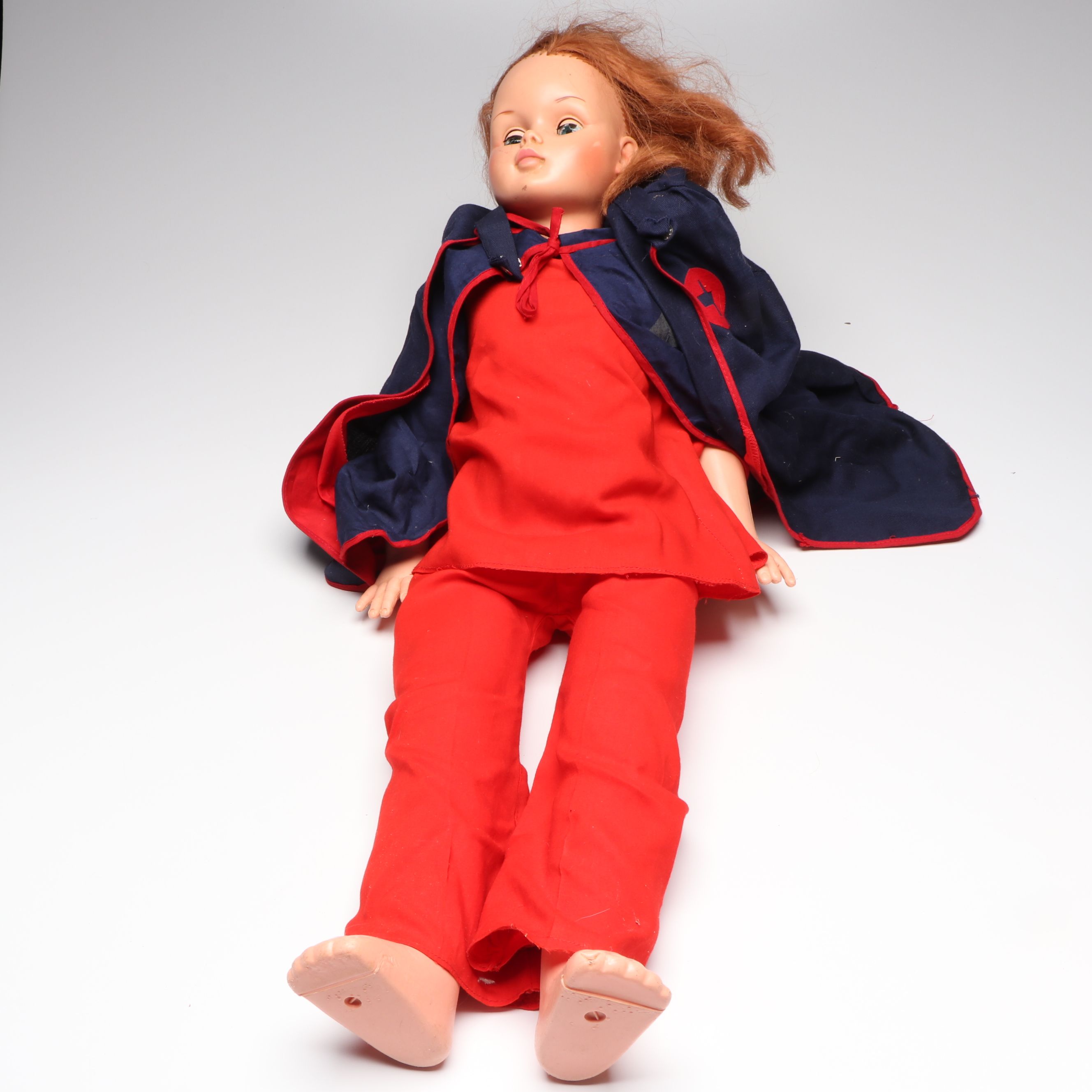 Vogue Ginny and Other Plastic Dolls with Clothing and Cradle, 1970s