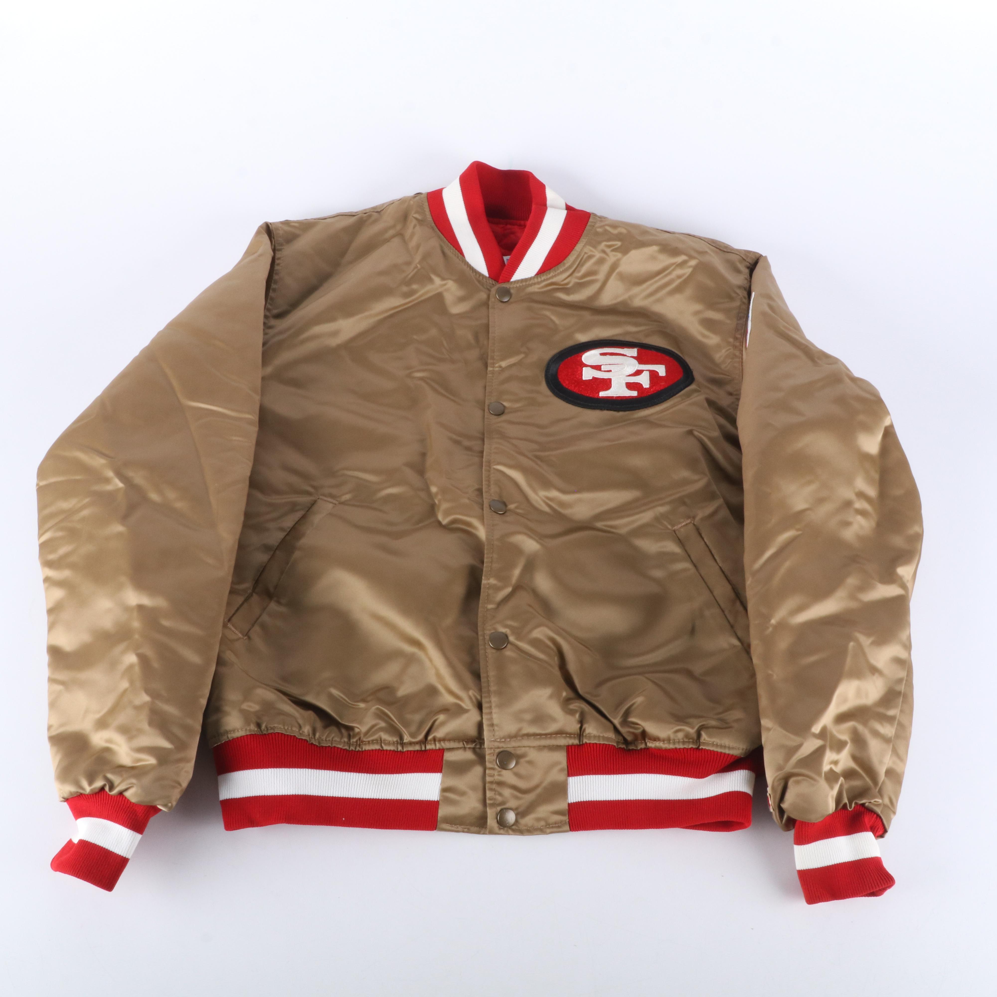 San Francisco Pro Line Football Jacket with Watch and Super Bowl XXIV Shirt