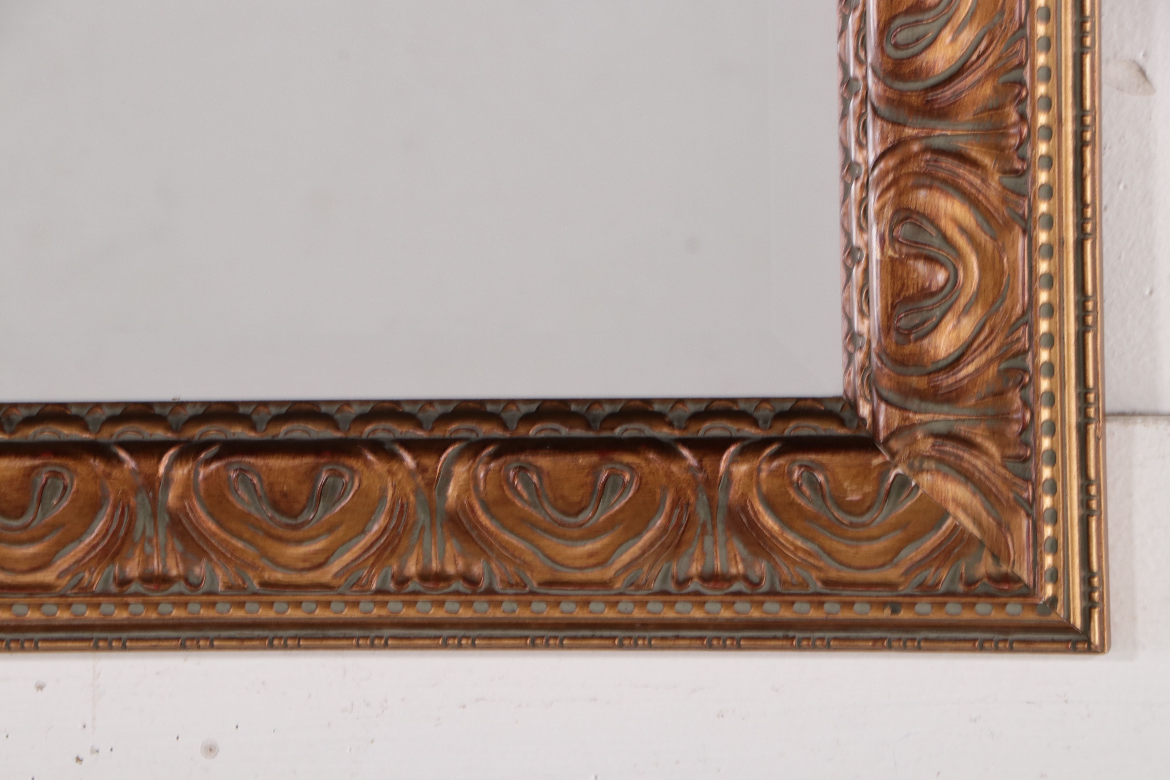Baroque Style Carved Giltwood Rectangular Wall Mirror
