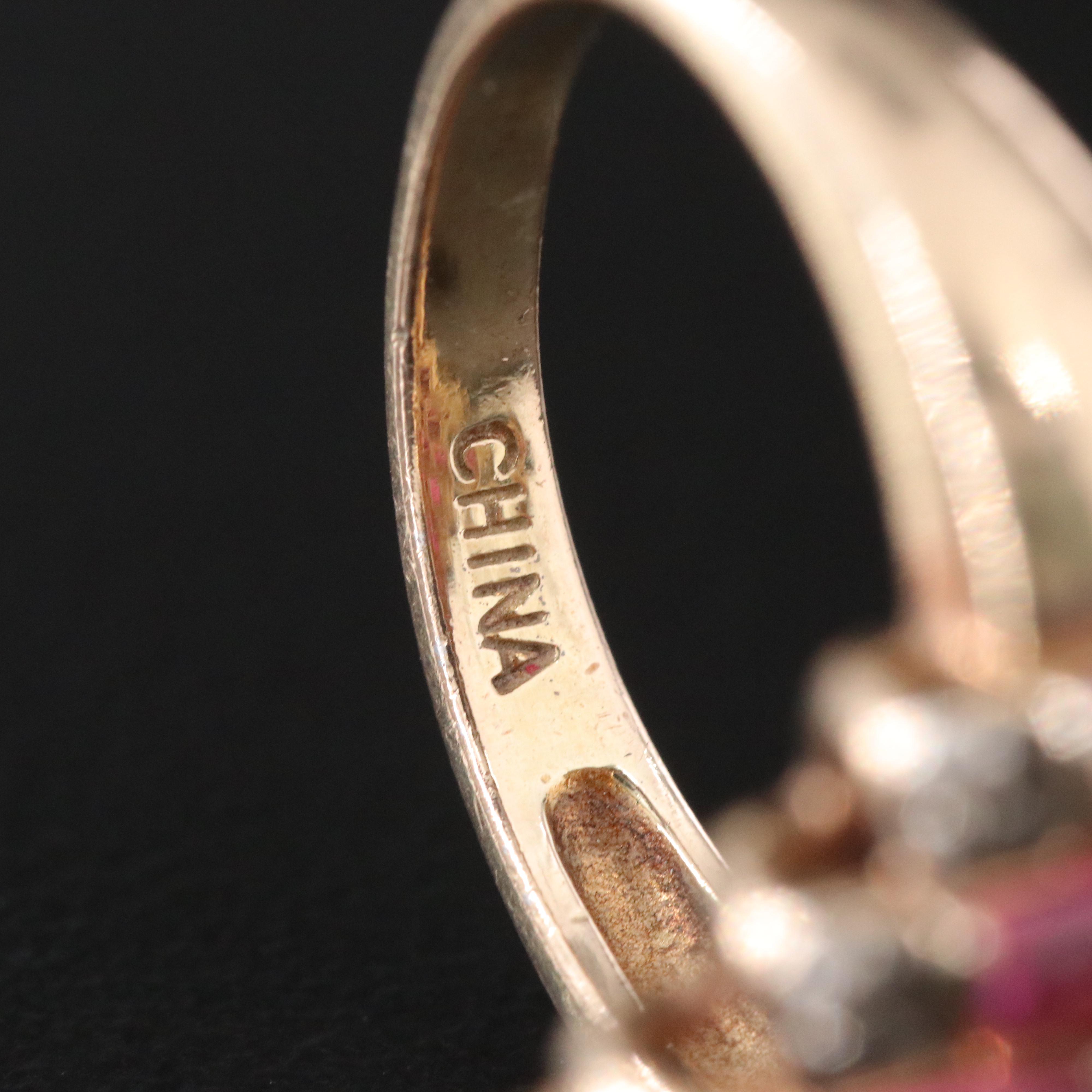 Sterling Ruby and Diamond Layered Ring