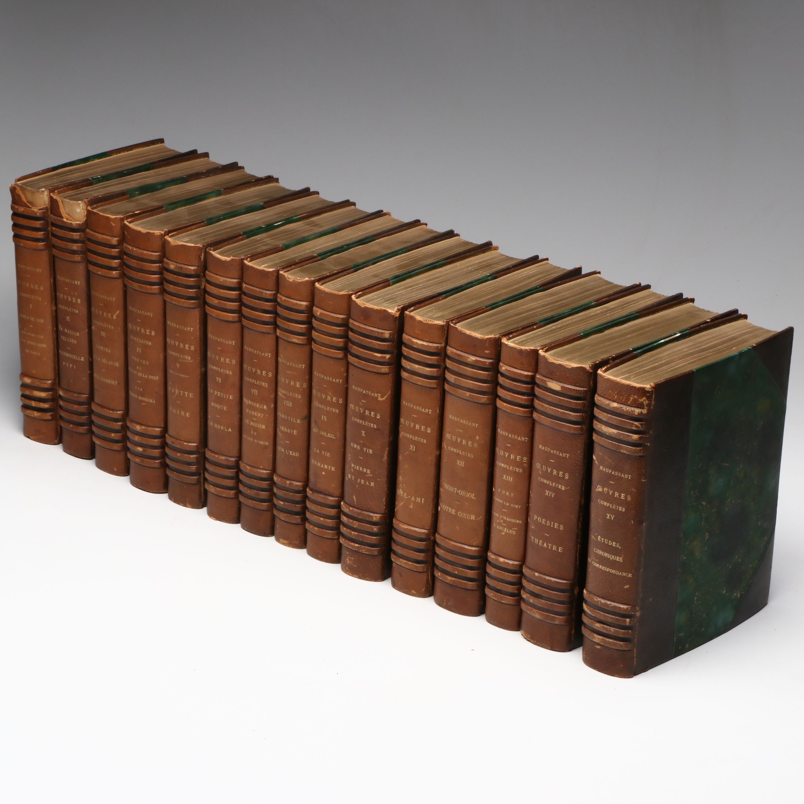 "Complete Illustrated Works of Guy de Maupassant" French Full Set, 1935