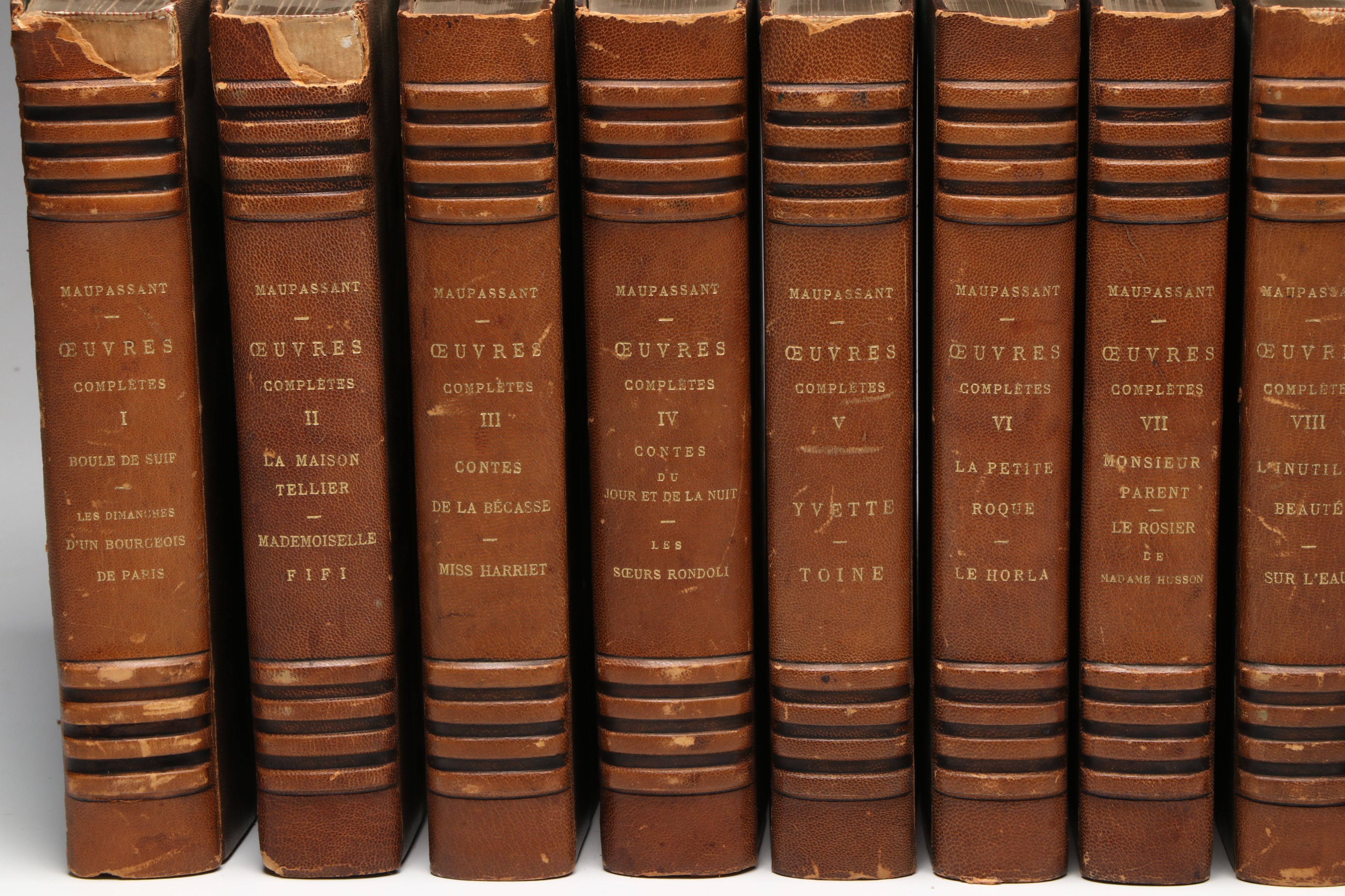 "Complete Illustrated Works of Guy de Maupassant" French Full Set, 1935