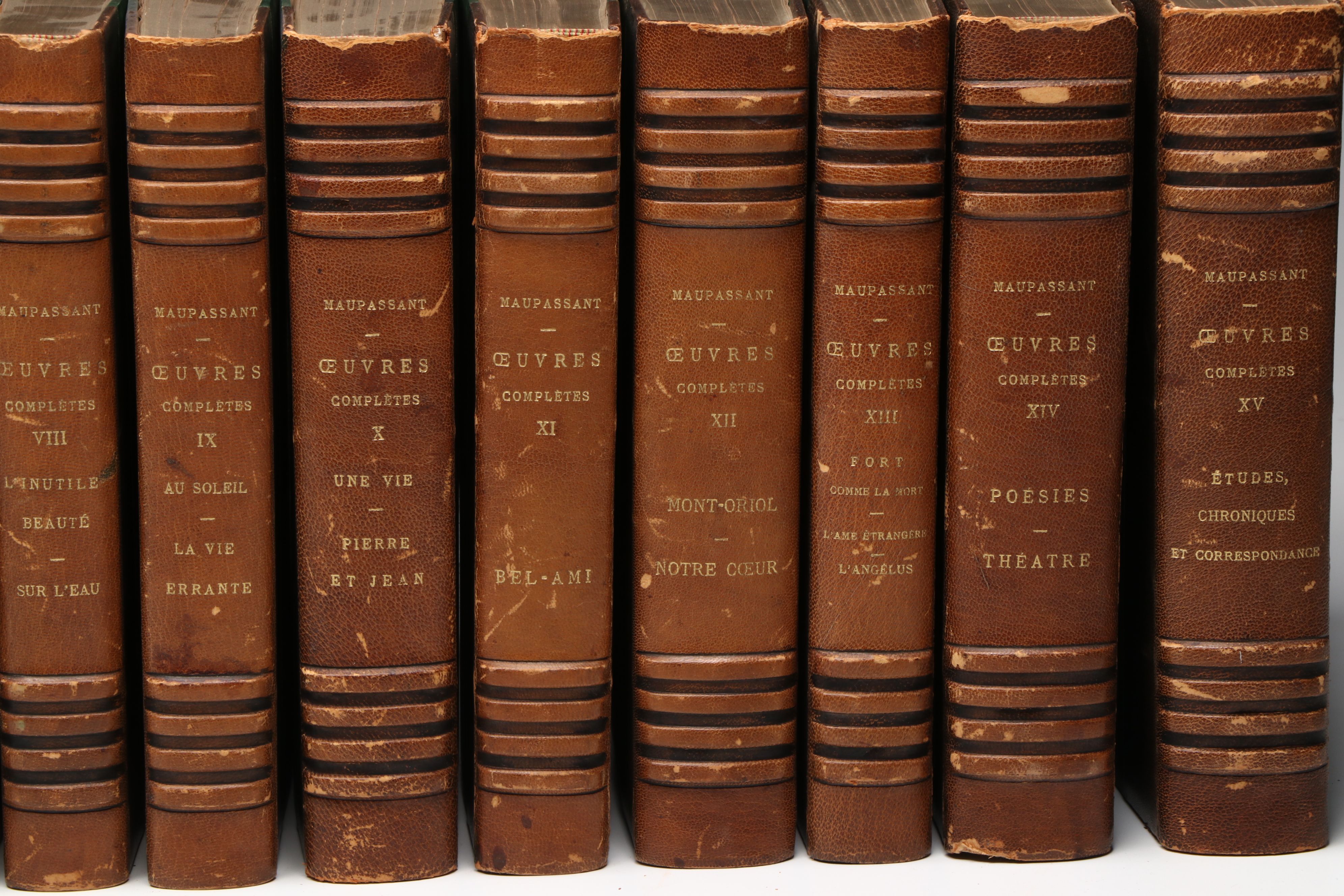 "Complete Illustrated Works of Guy de Maupassant" French Full Set, 1935