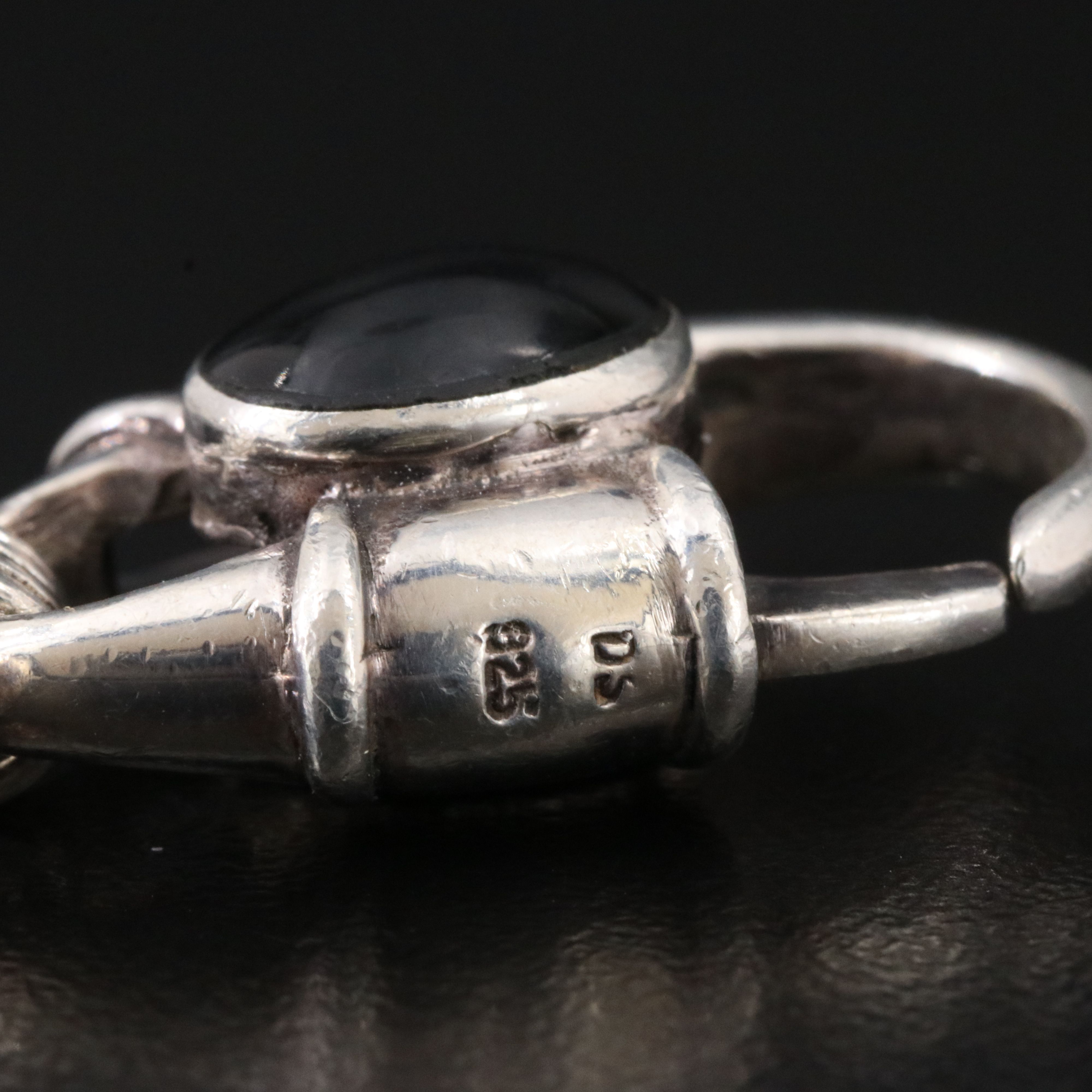 Sterling Patterned Curb Chain Bracelet