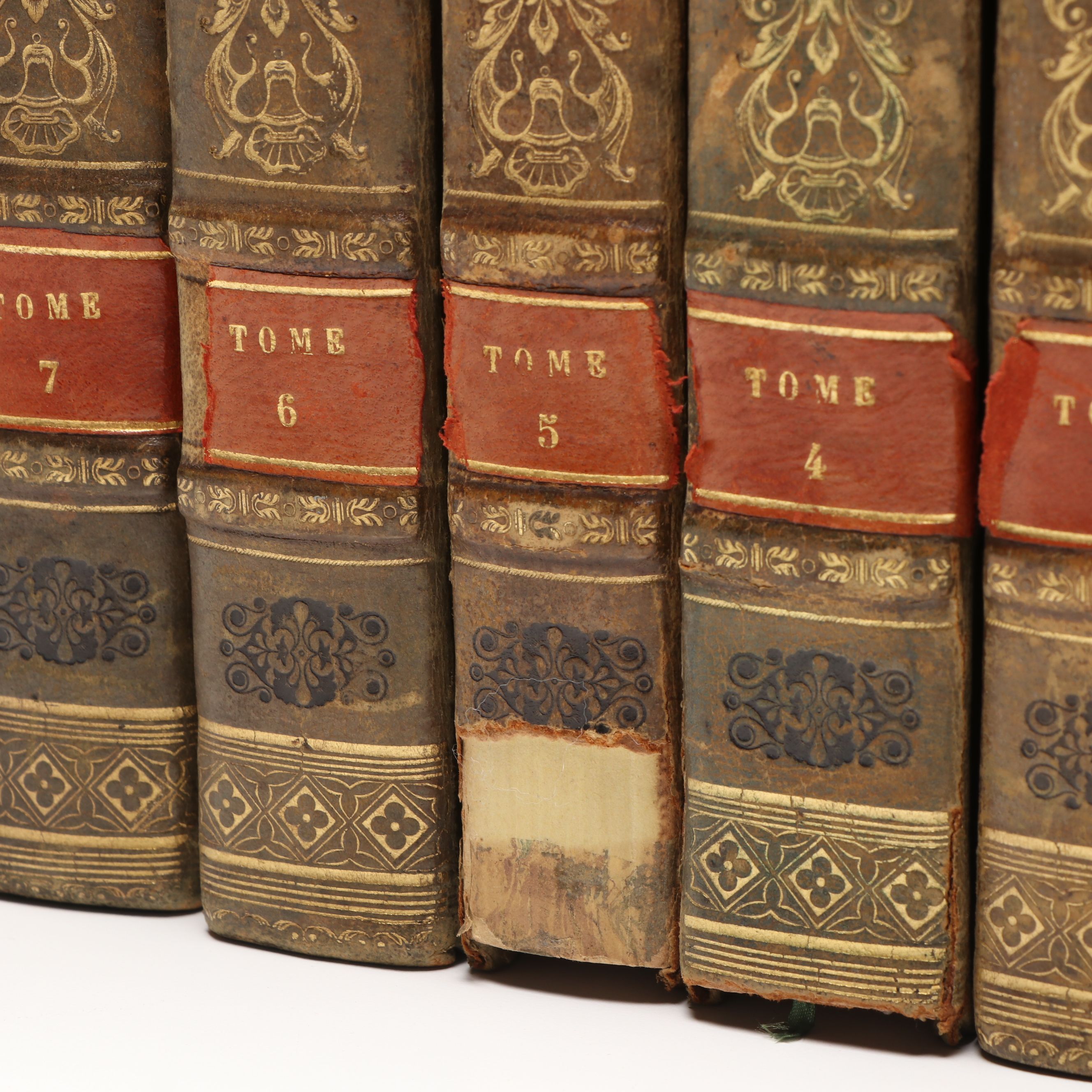"Complete Works of J.J. Rousseau" French Partial Set, Early 19th C.
