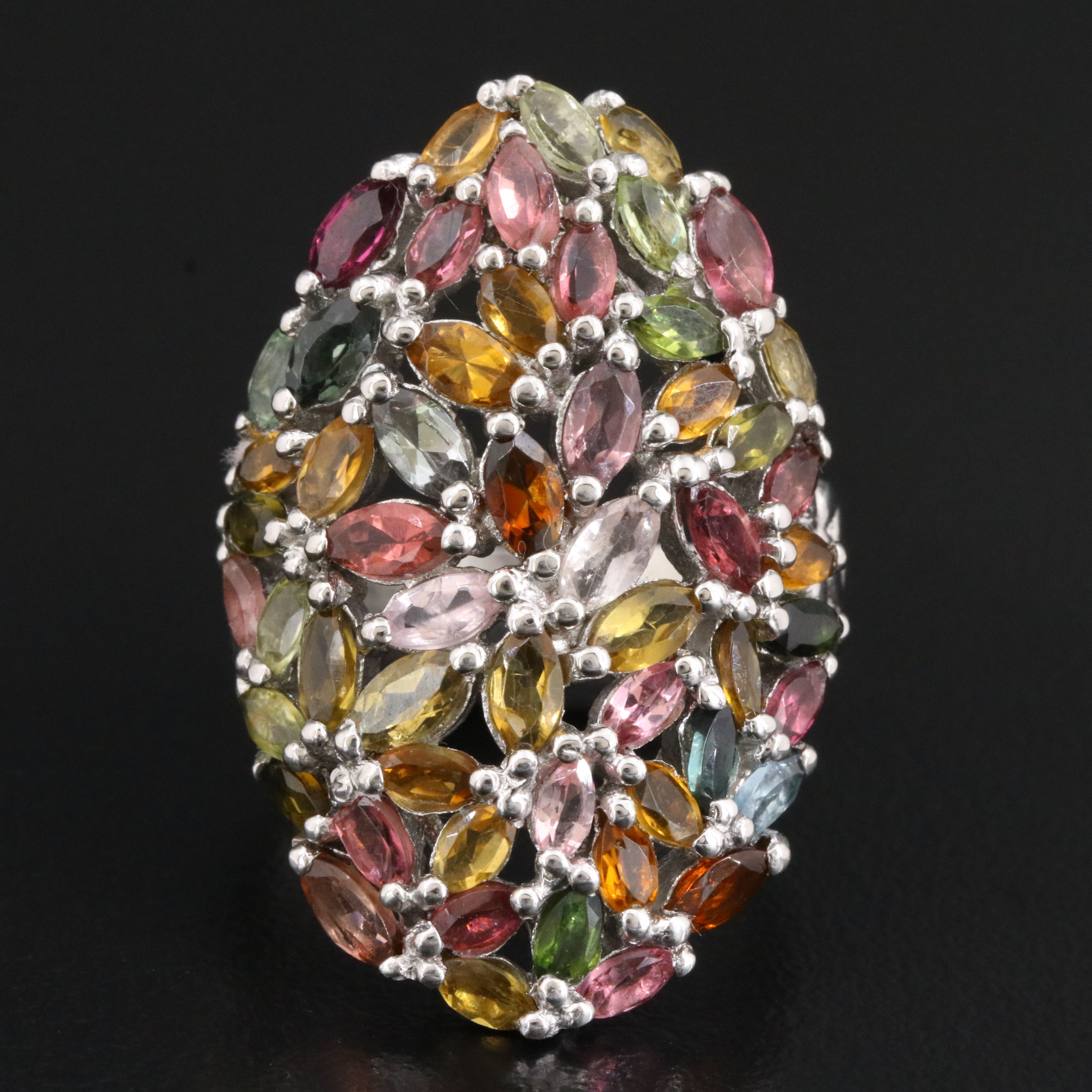 Sterling Tourmaline Ring