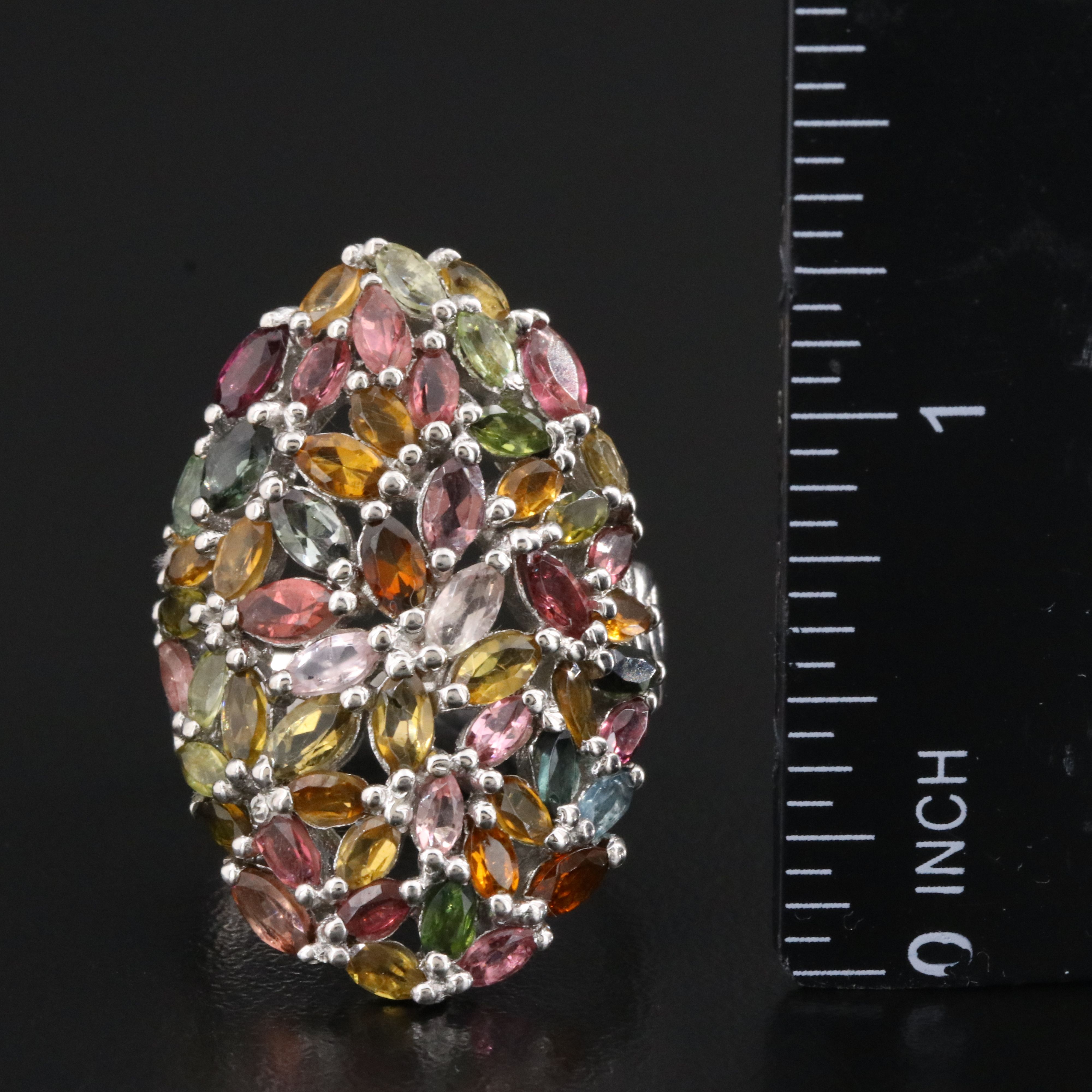 Sterling Tourmaline Ring