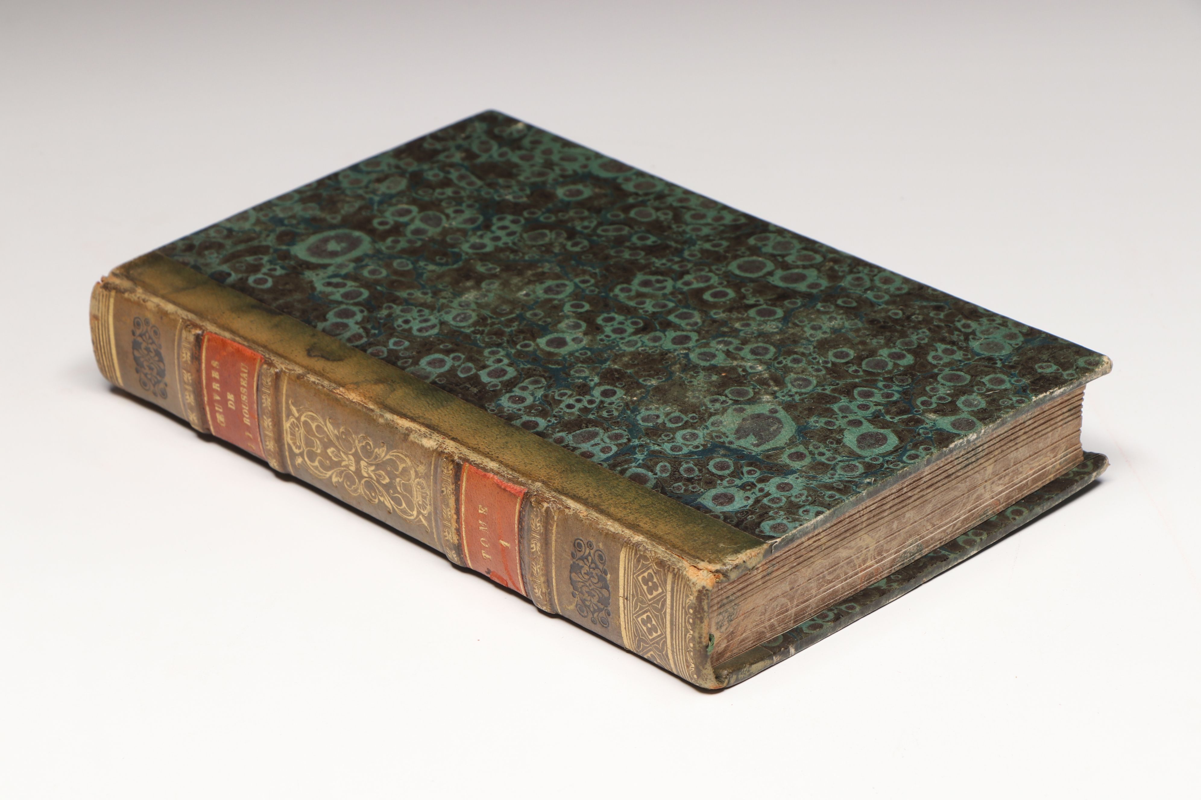 "Complete Works of J.J. Rousseau" French Partial Set, Early 19th C.