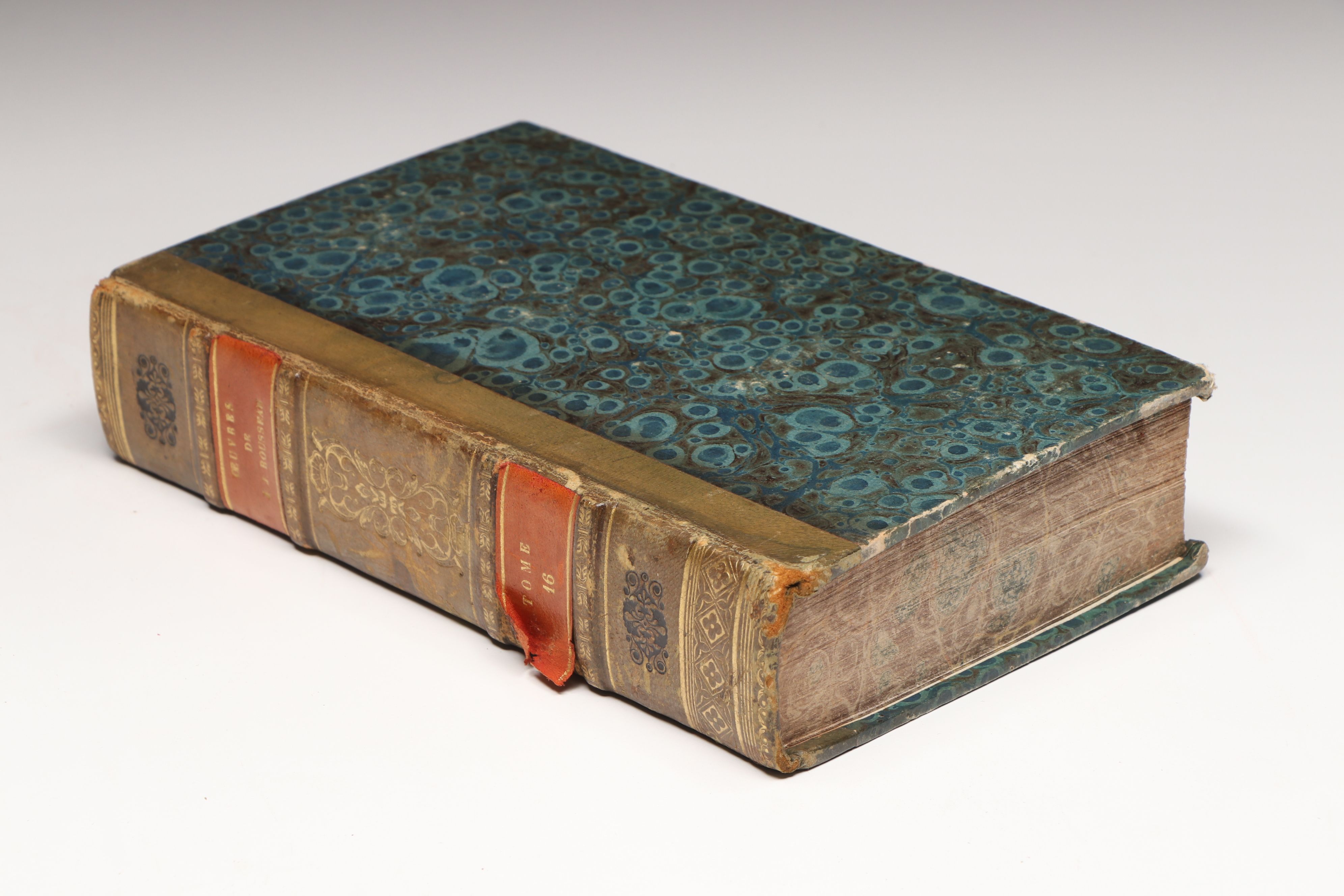 "Complete Works of J.J. Rousseau" French Partial Set, Early 19th C.