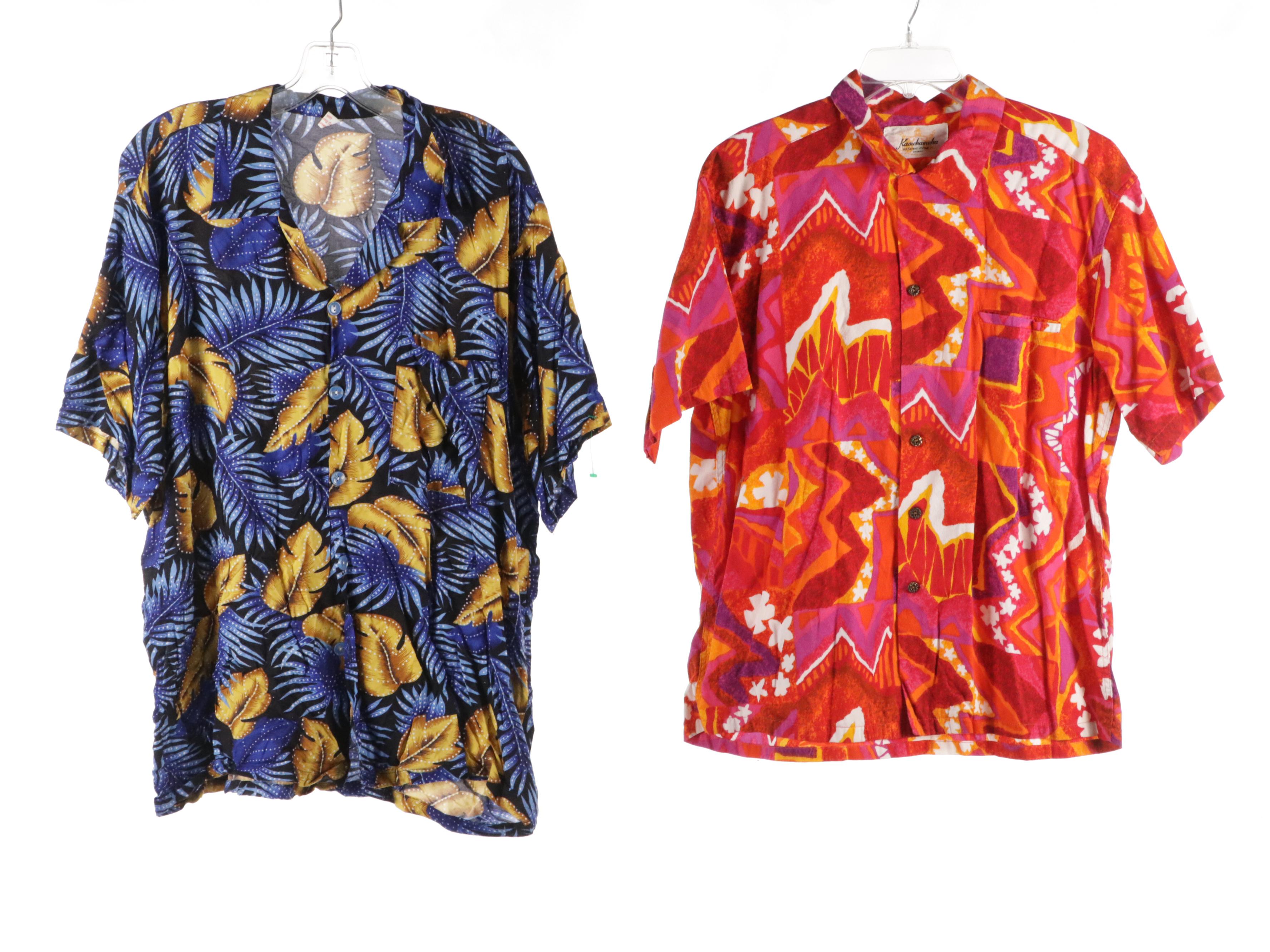 Men's Kamehameha, Paradise Found, and More Vintage Hawaiian Shirts