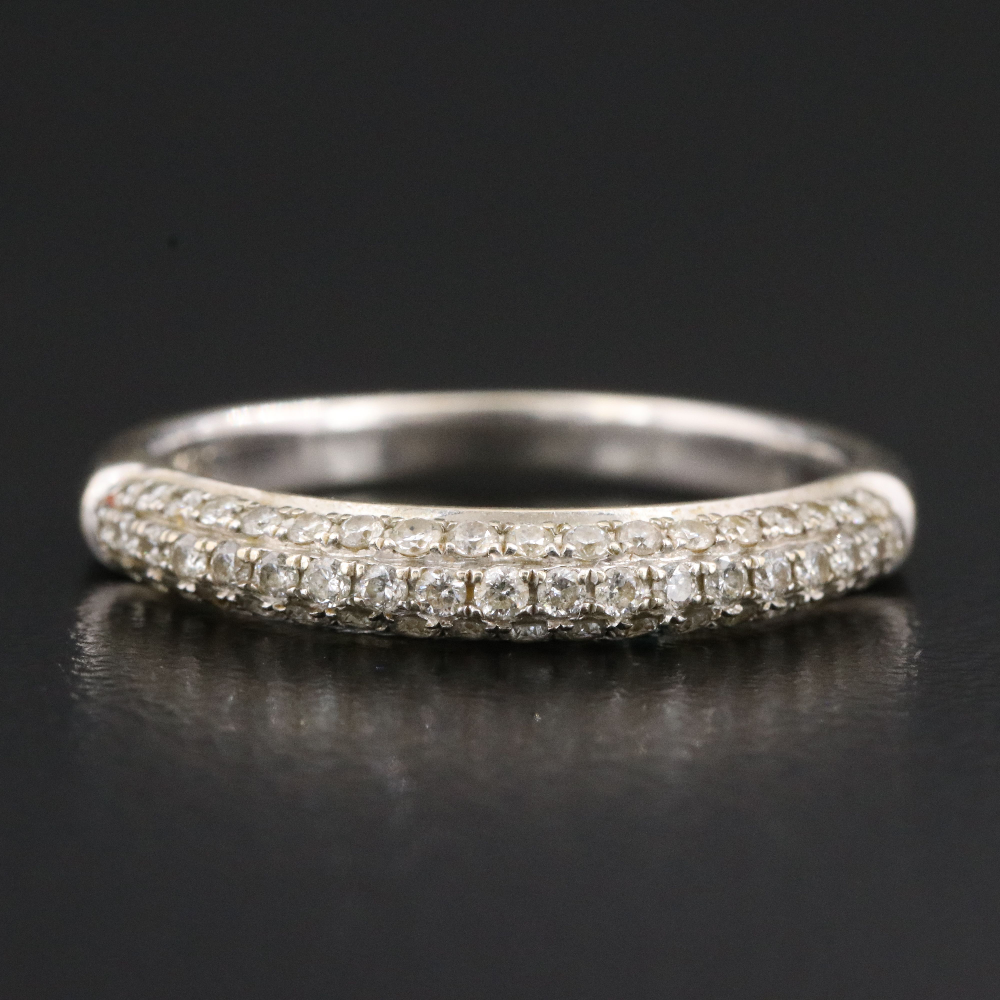 14K 0.50 CTW Pavé Diamond Ring