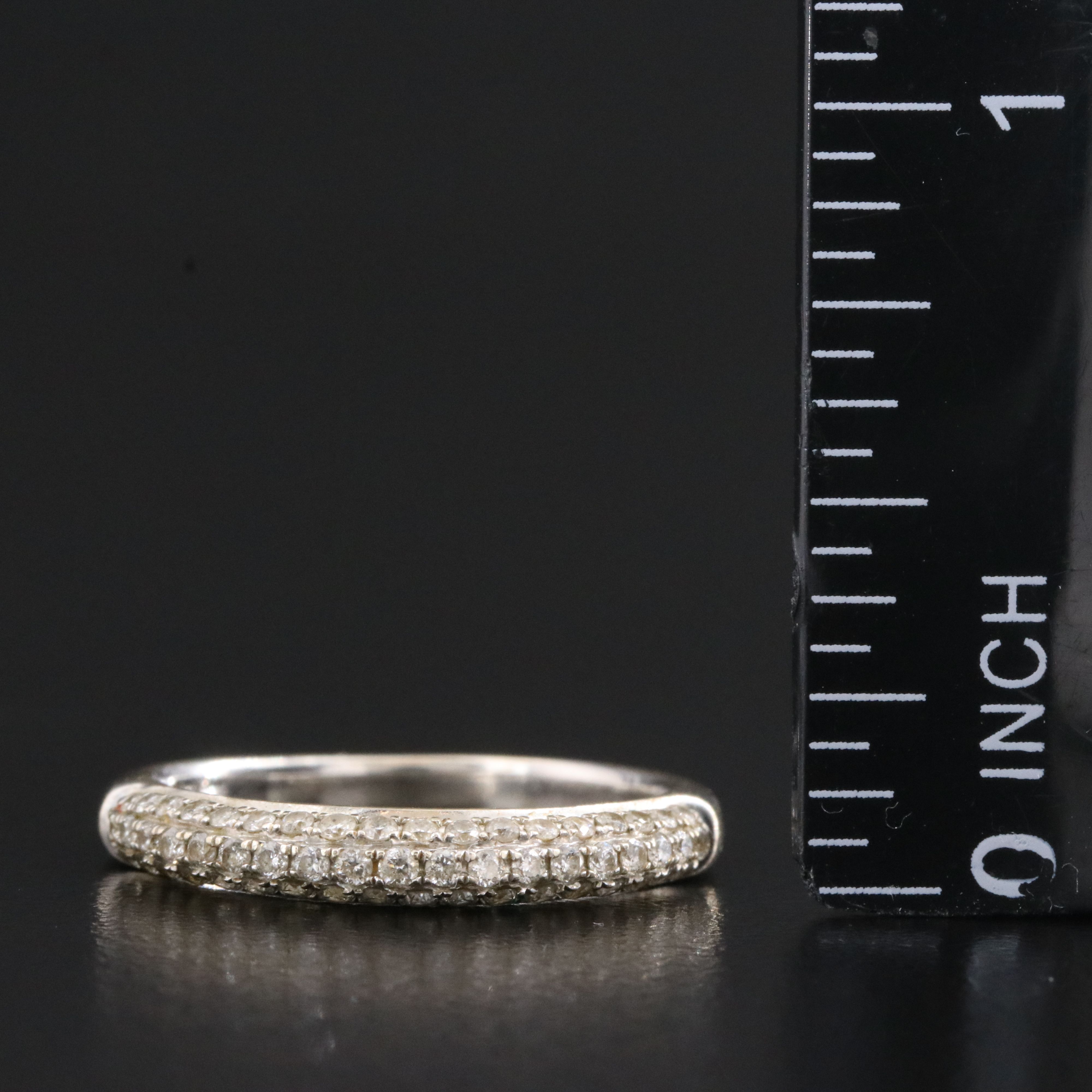 14K 0.50 CTW Pavé Diamond Ring