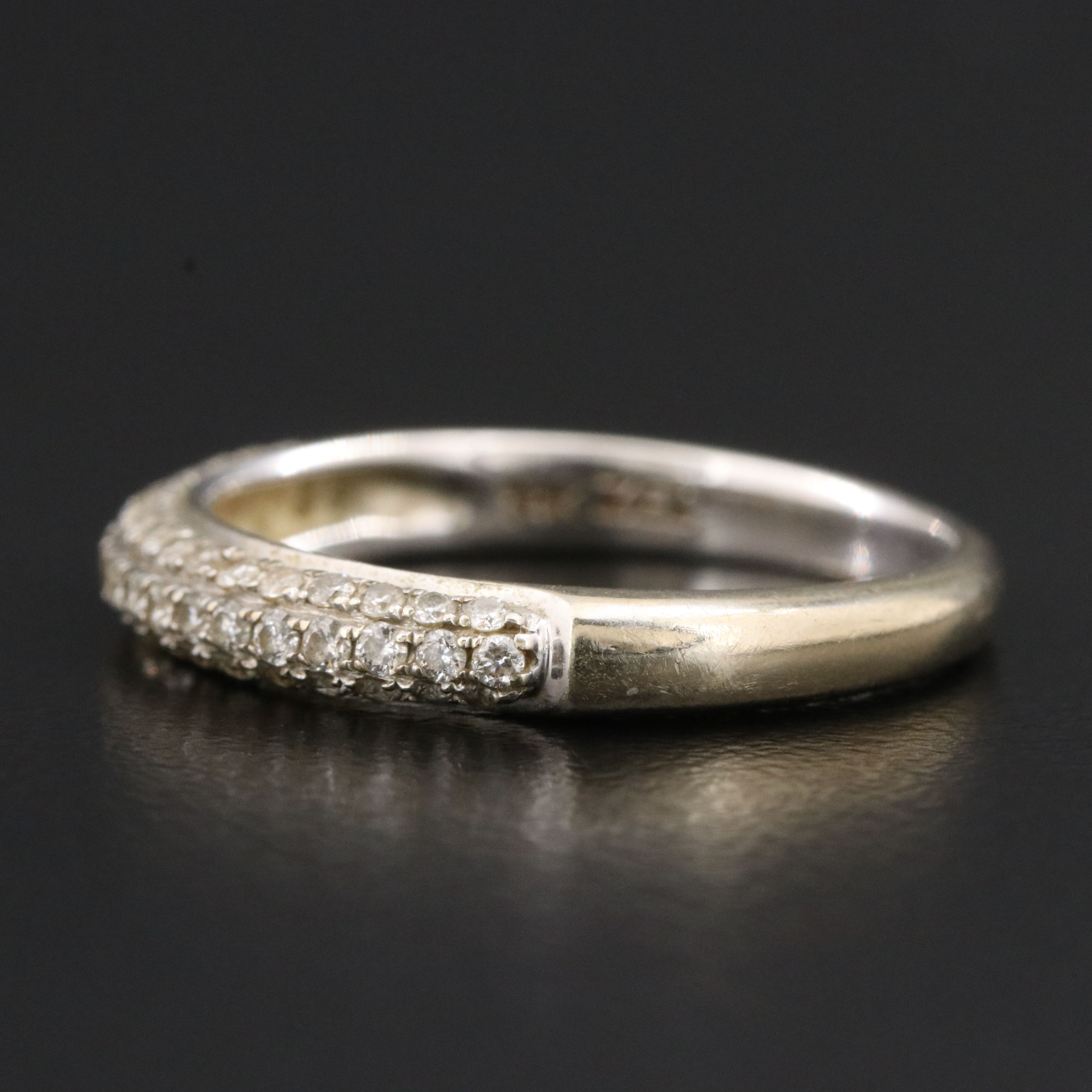 14K 0.50 CTW Pavé Diamond Ring