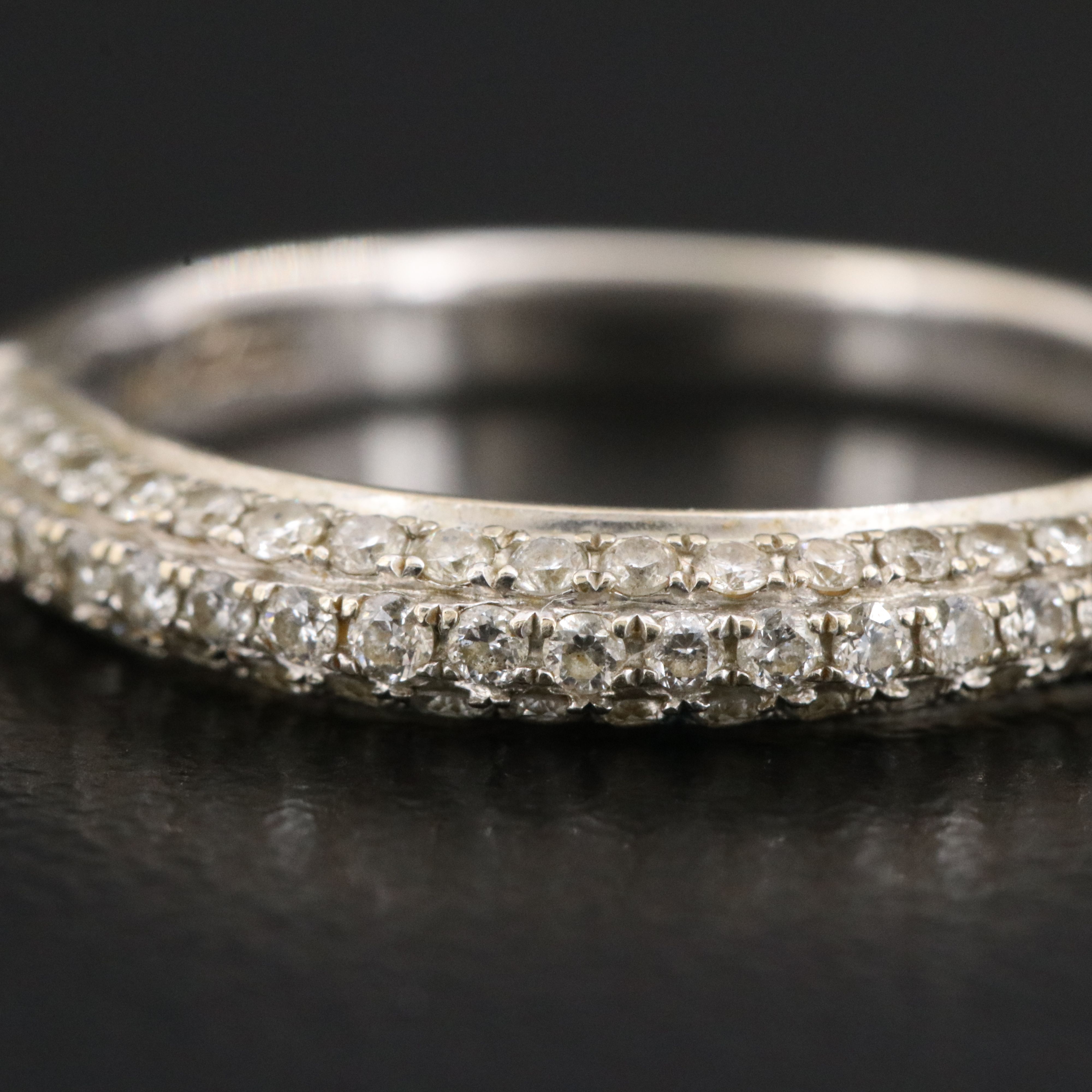 14K 0.50 CTW Pavé Diamond Ring