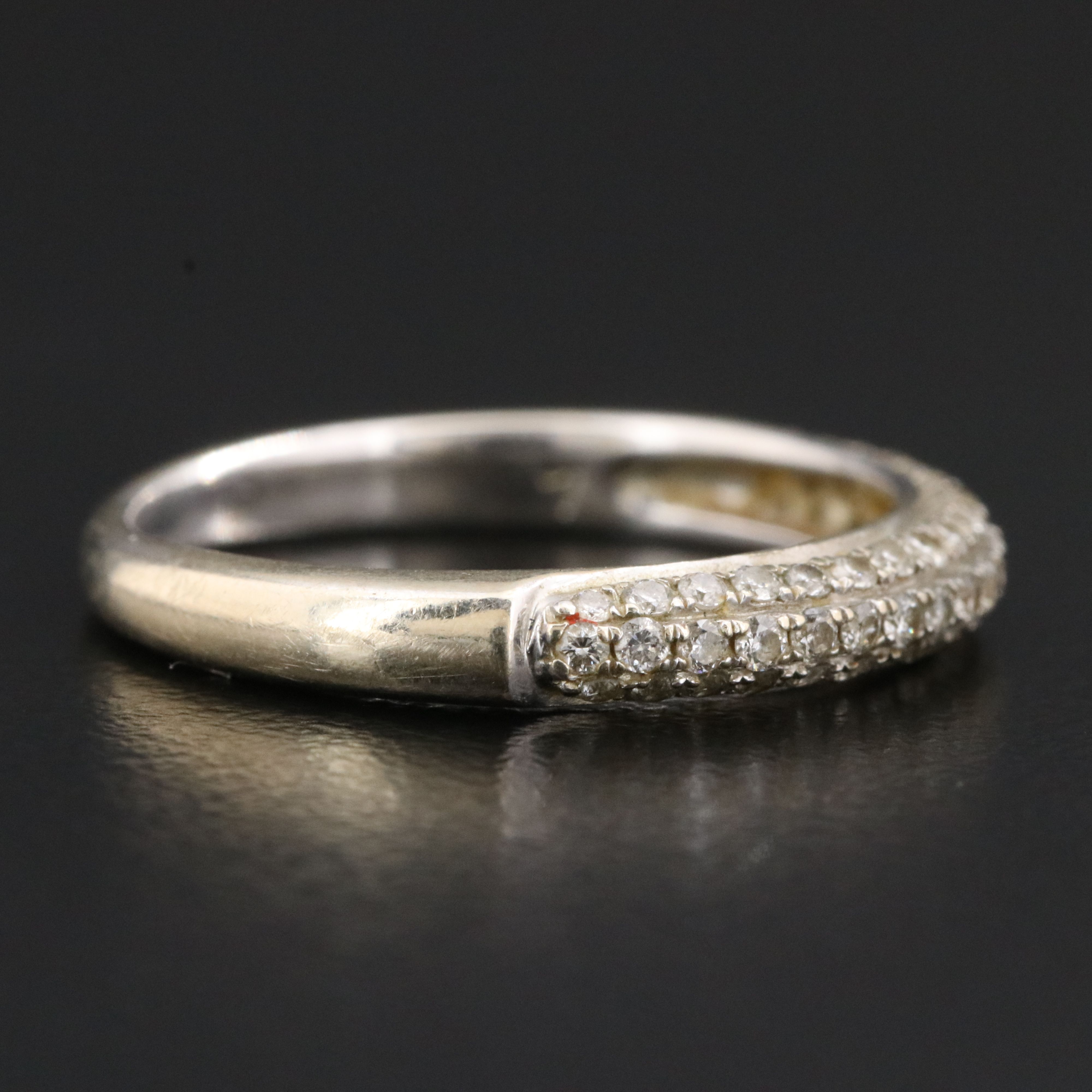 14K 0.50 CTW Pavé Diamond Ring