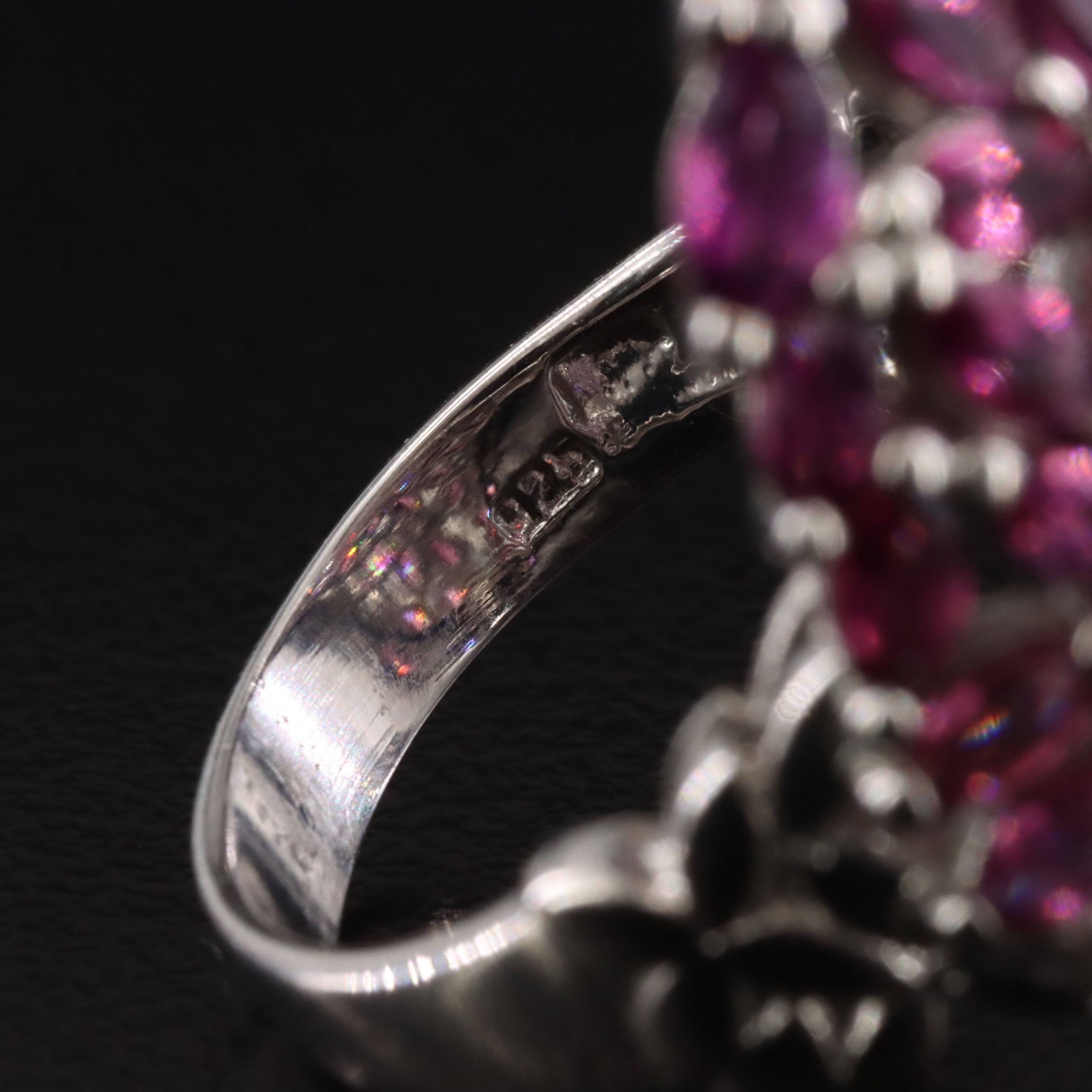 Sterling Rhodolite Garnet Ring