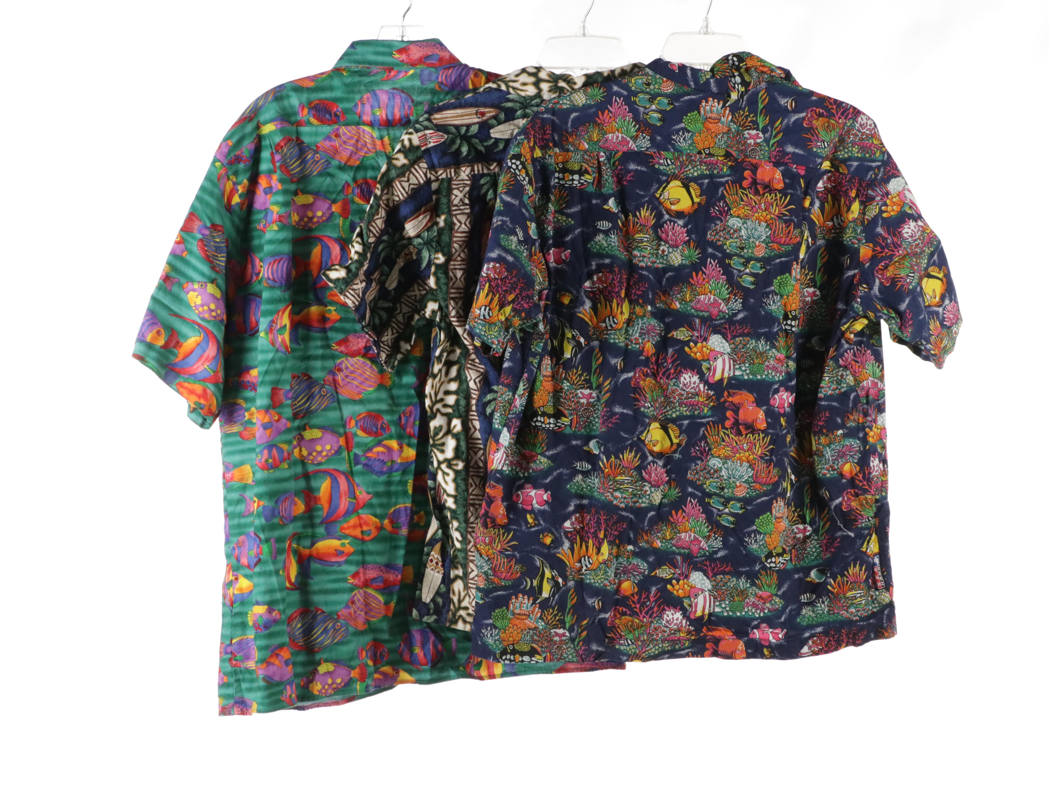 Men's Vintage Hawaiian Shirts Featuring Styled by RJC and Angelica