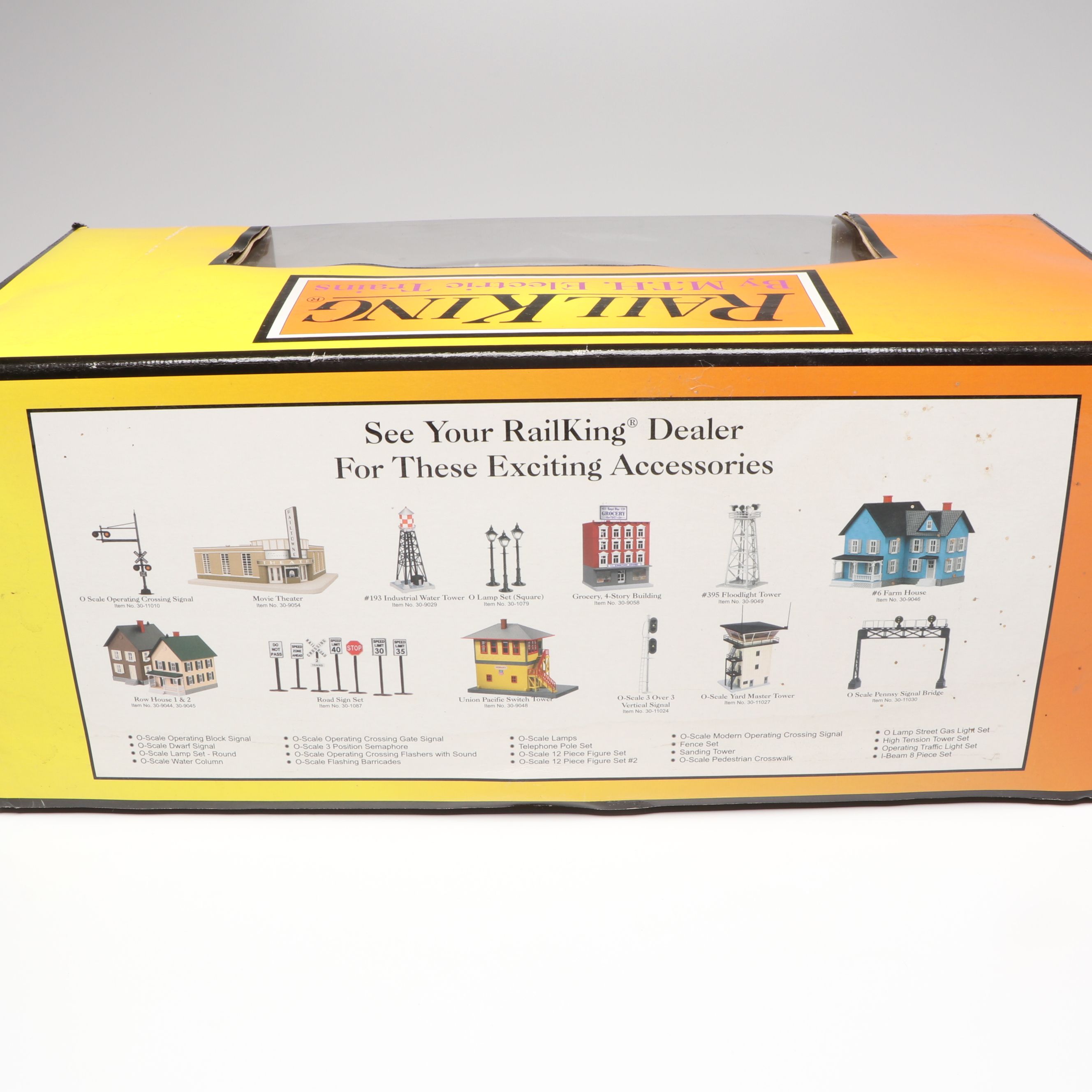 M.T.H. Electric Trains Rail King Station, Bagel Shop, and Train Store Buildings