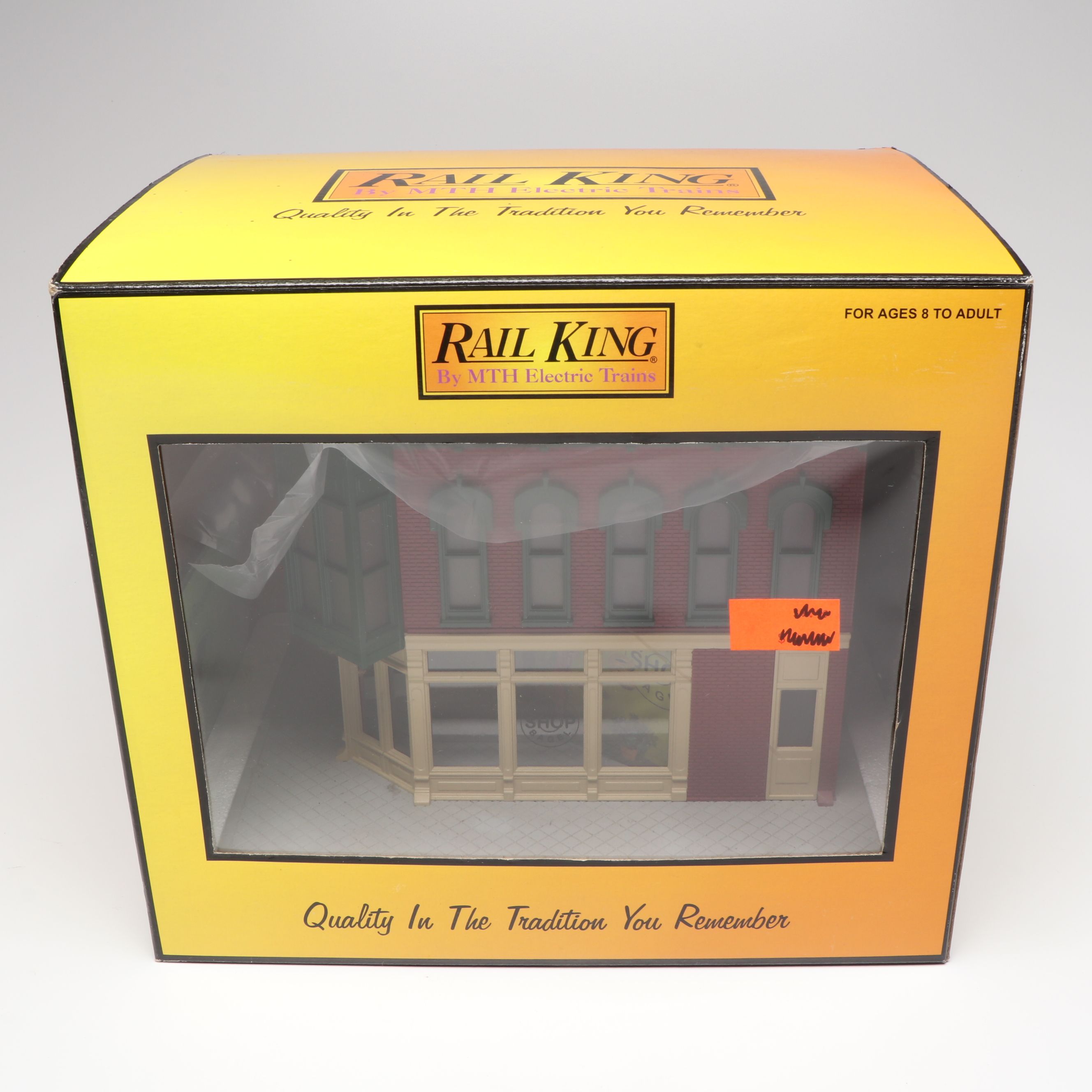 M.T.H. Electric Trains Rail King Station, Bagel Shop, and Train Store Buildings