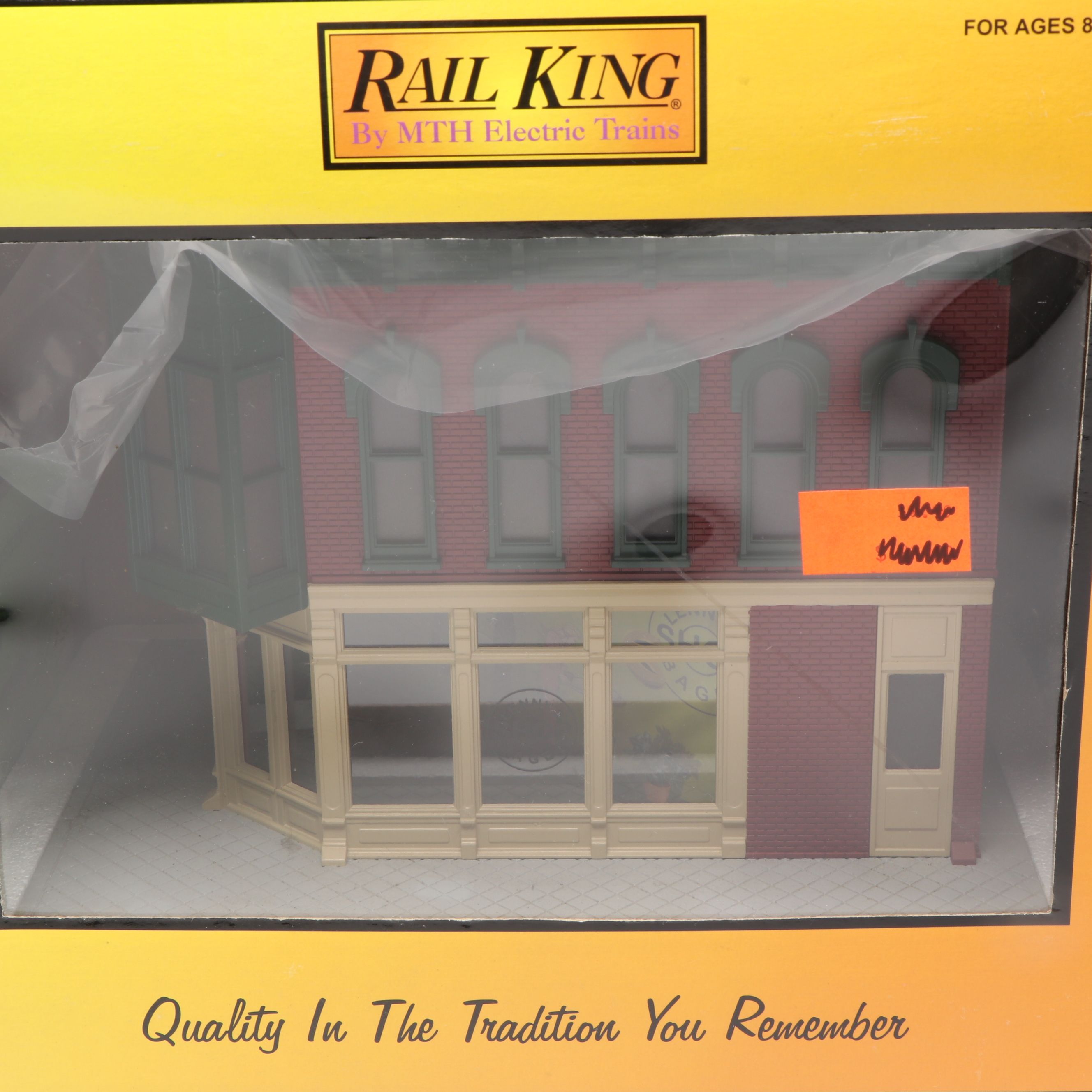 M.T.H. Electric Trains Rail King Station, Bagel Shop, and Train Store Buildings