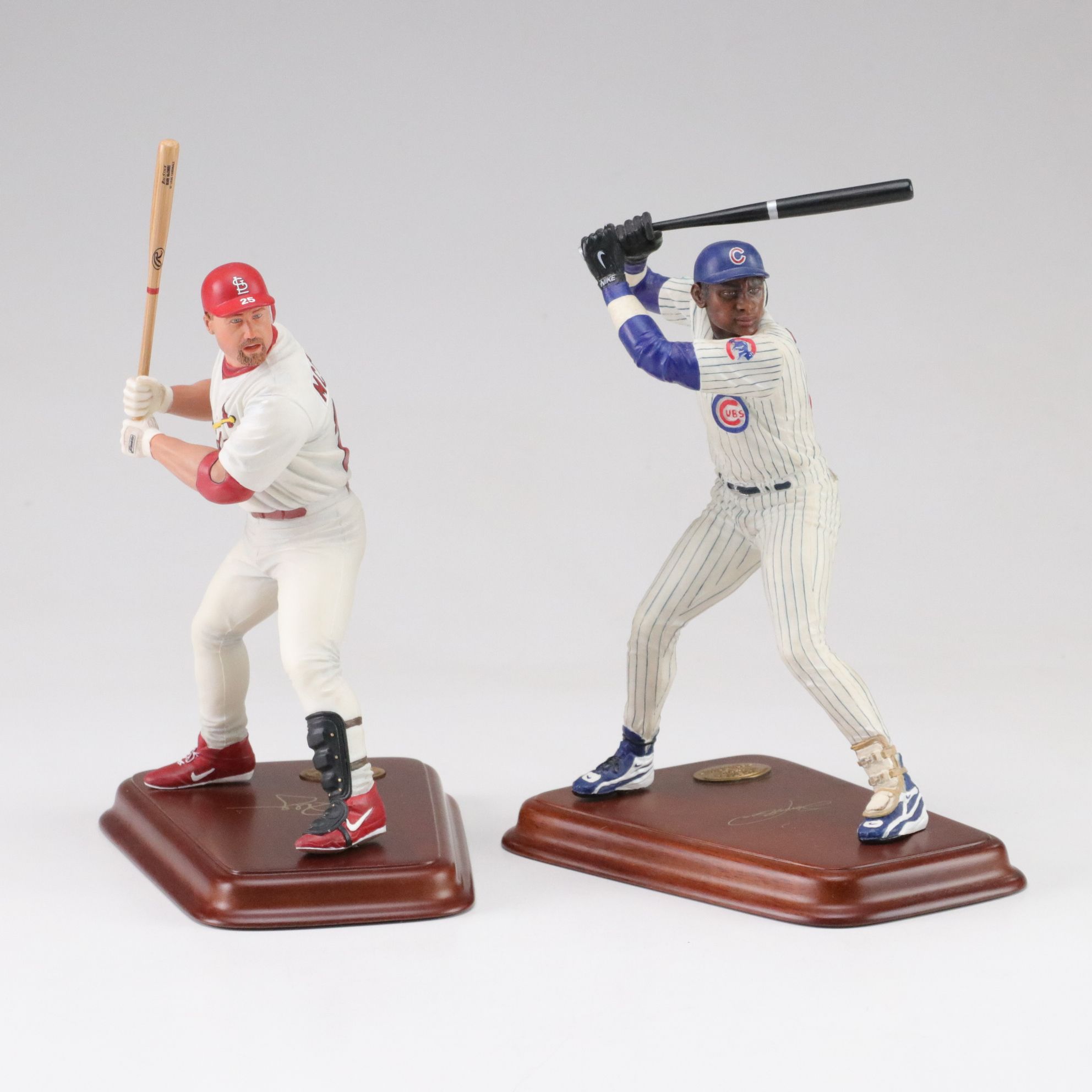 Danbury Mint Sammy Sosa & Mark McGwire Statues