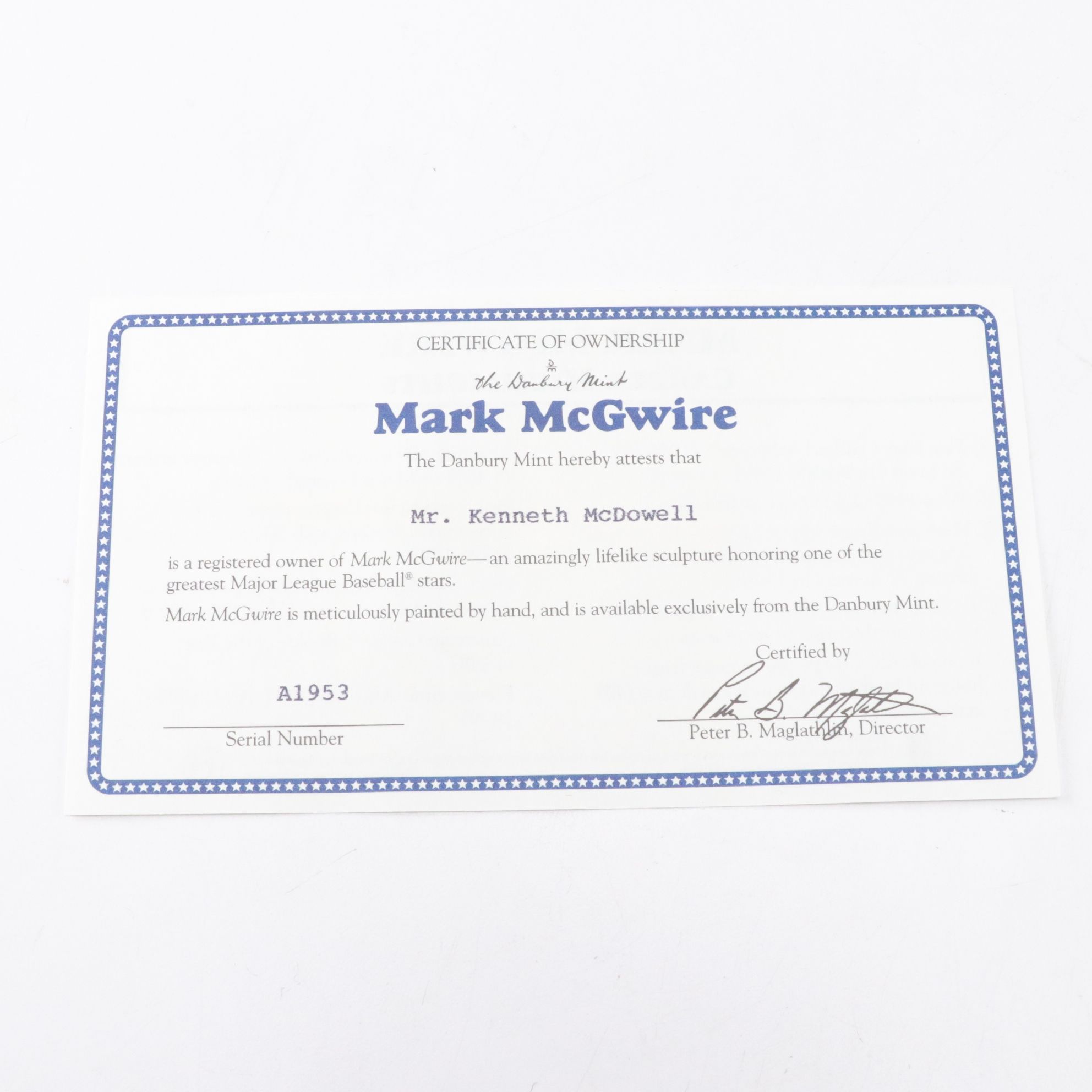 Danbury Mint Sammy Sosa & Mark McGwire Statues