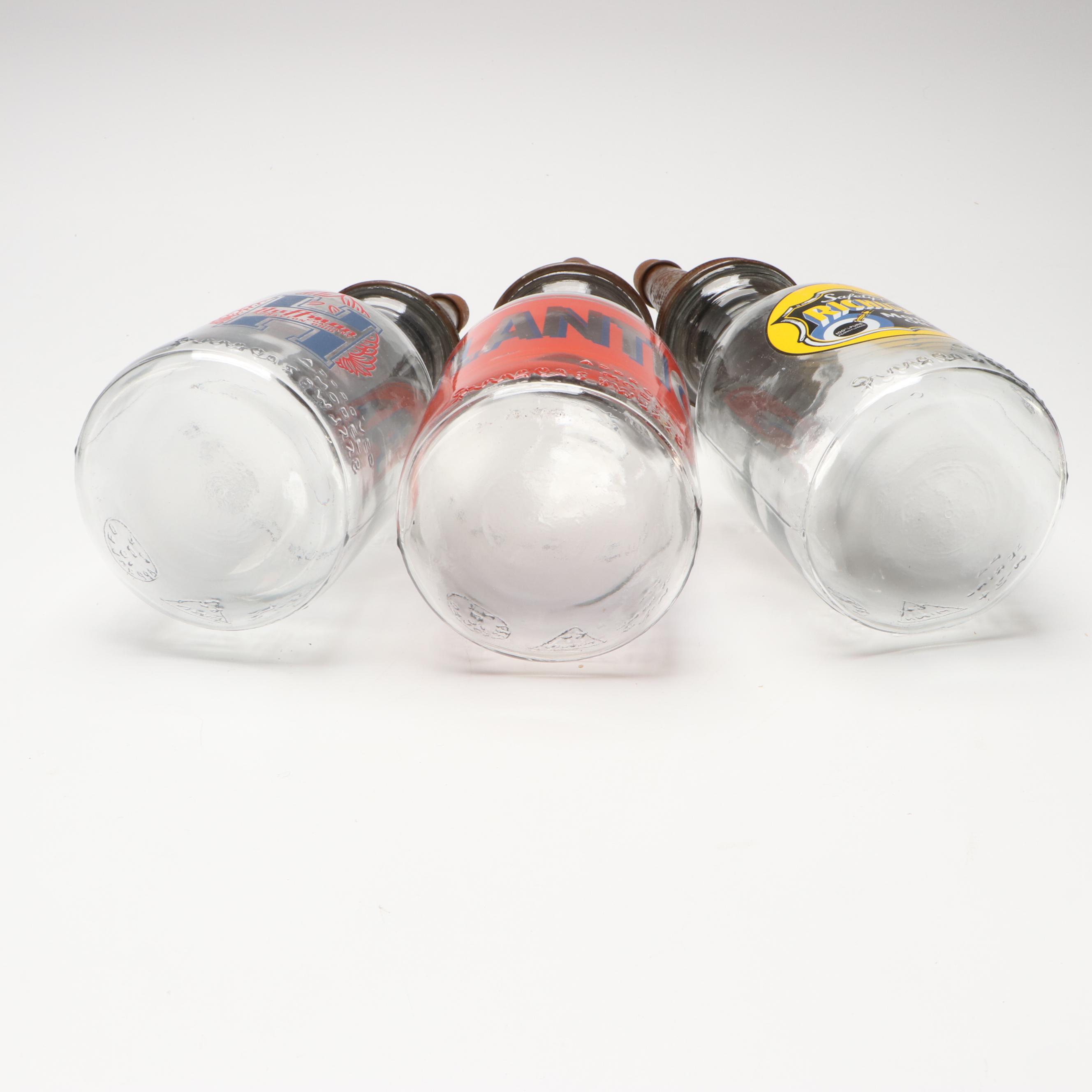 Atlantic, Polly and Other Glass Motor Oil Bottles