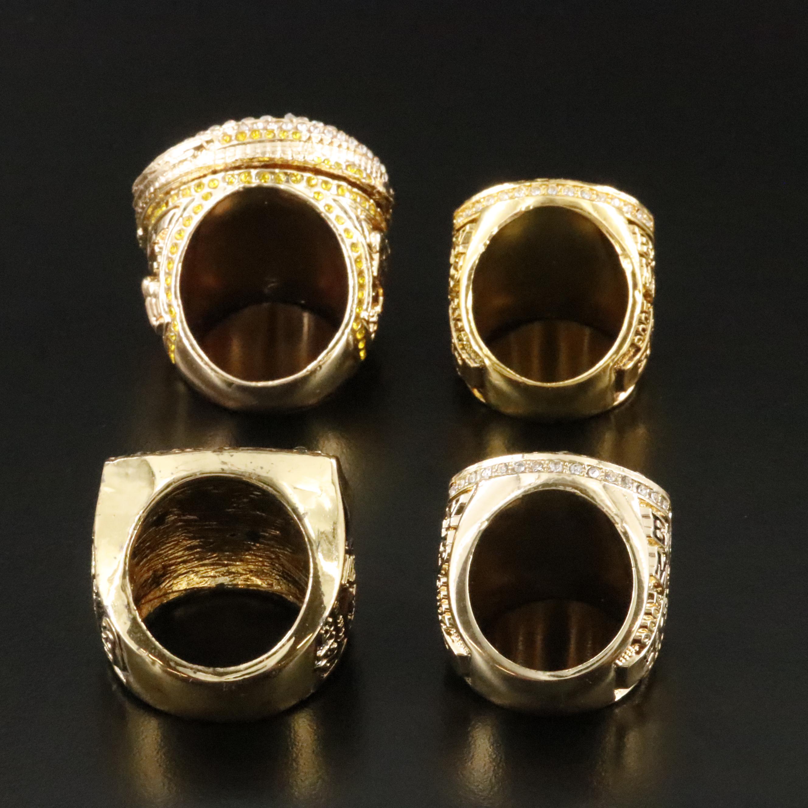 Replica Championship Basketball and Football Rings