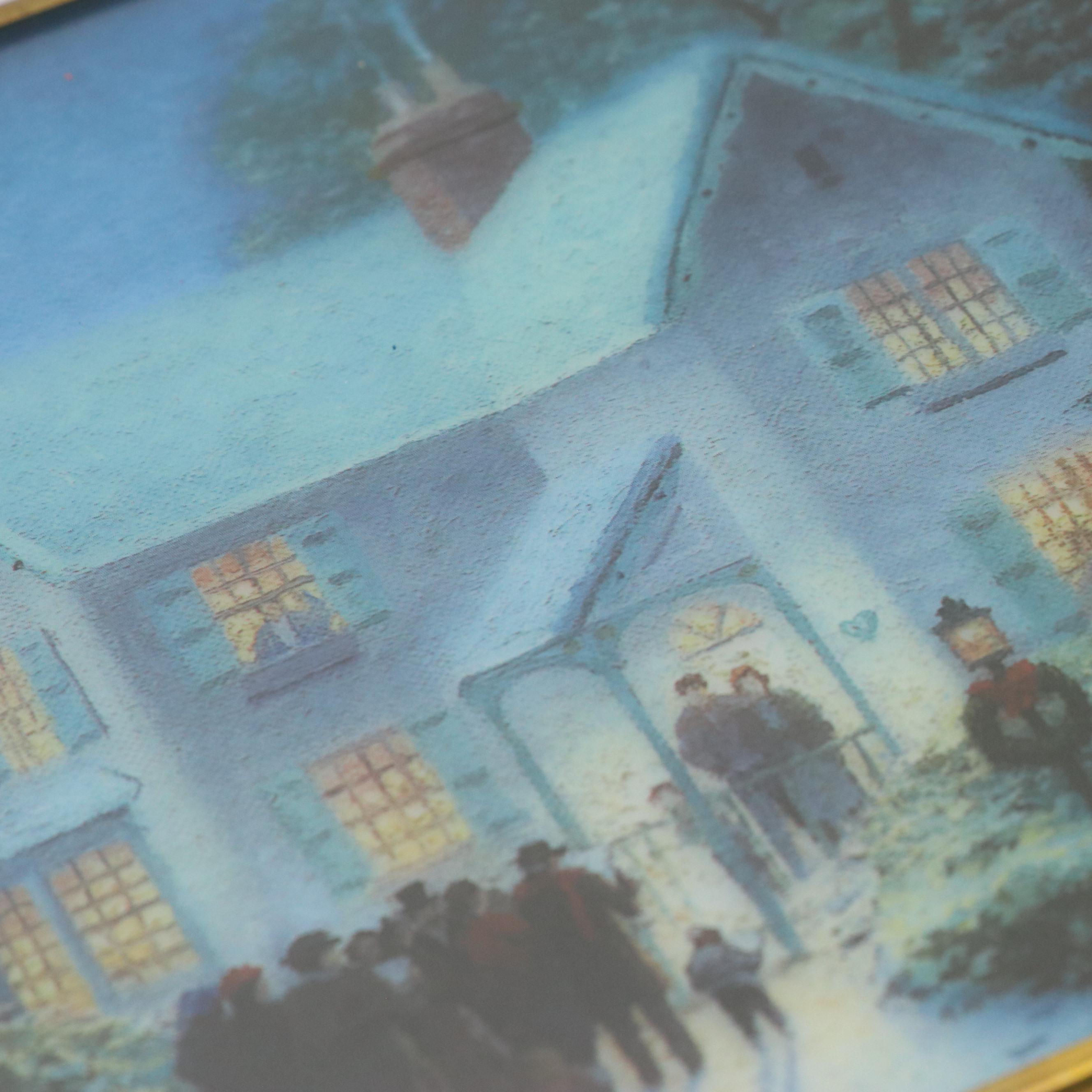 Enesco Corp. Thomas Kinkade Hanging Glass Panel & Luxottica Prescription Glasses