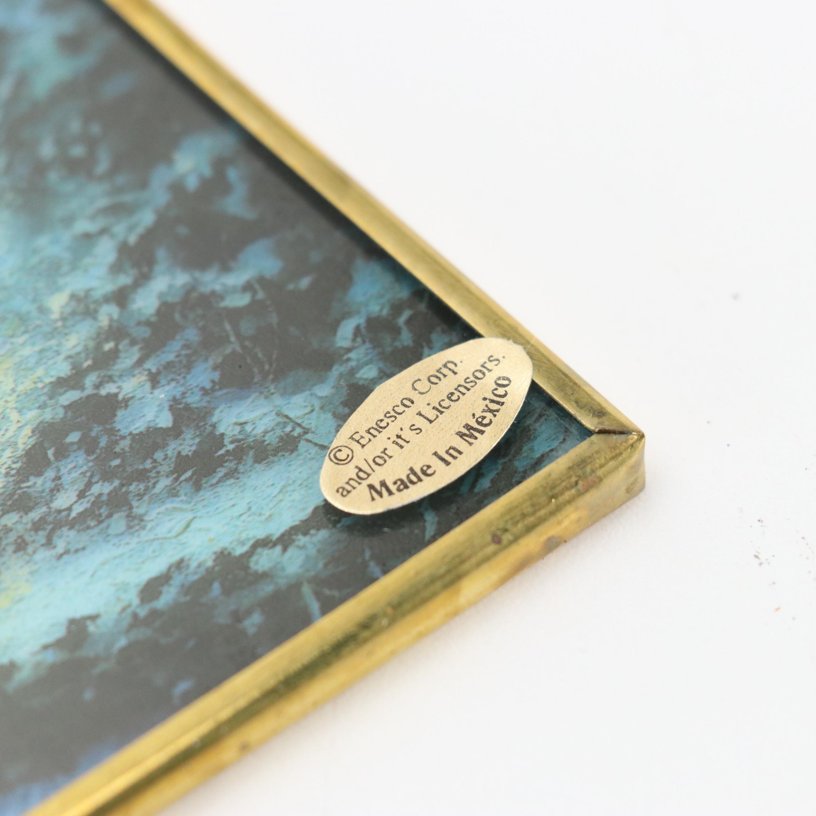 Enesco Corp. Thomas Kinkade Hanging Glass Panel & Luxottica Prescription Glasses