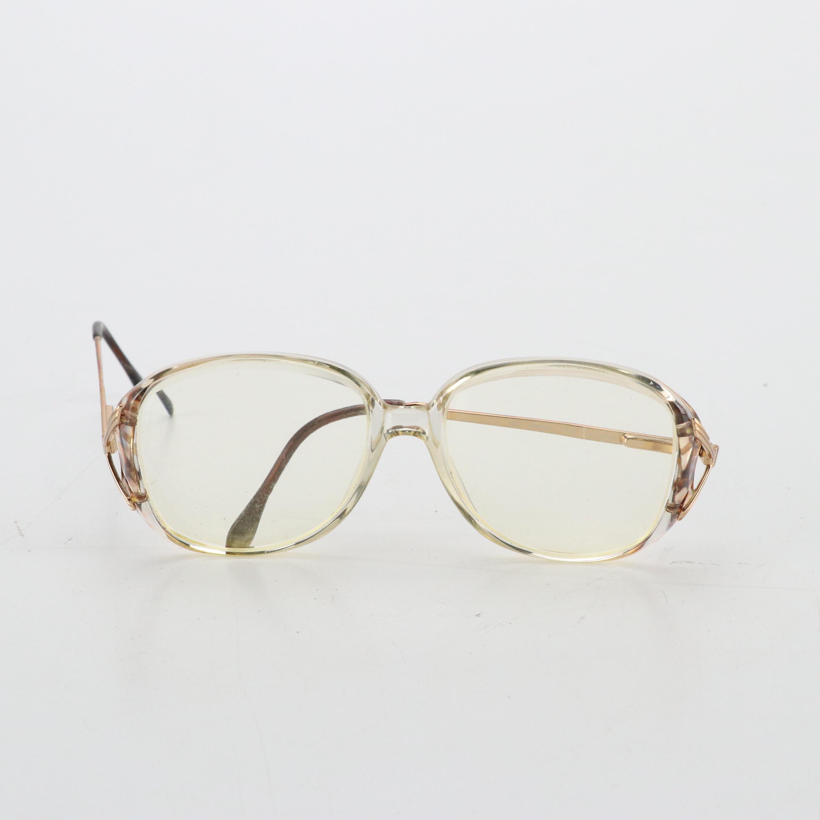 Enesco Corp. Thomas Kinkade Hanging Glass Panel & Luxottica Prescription Glasses