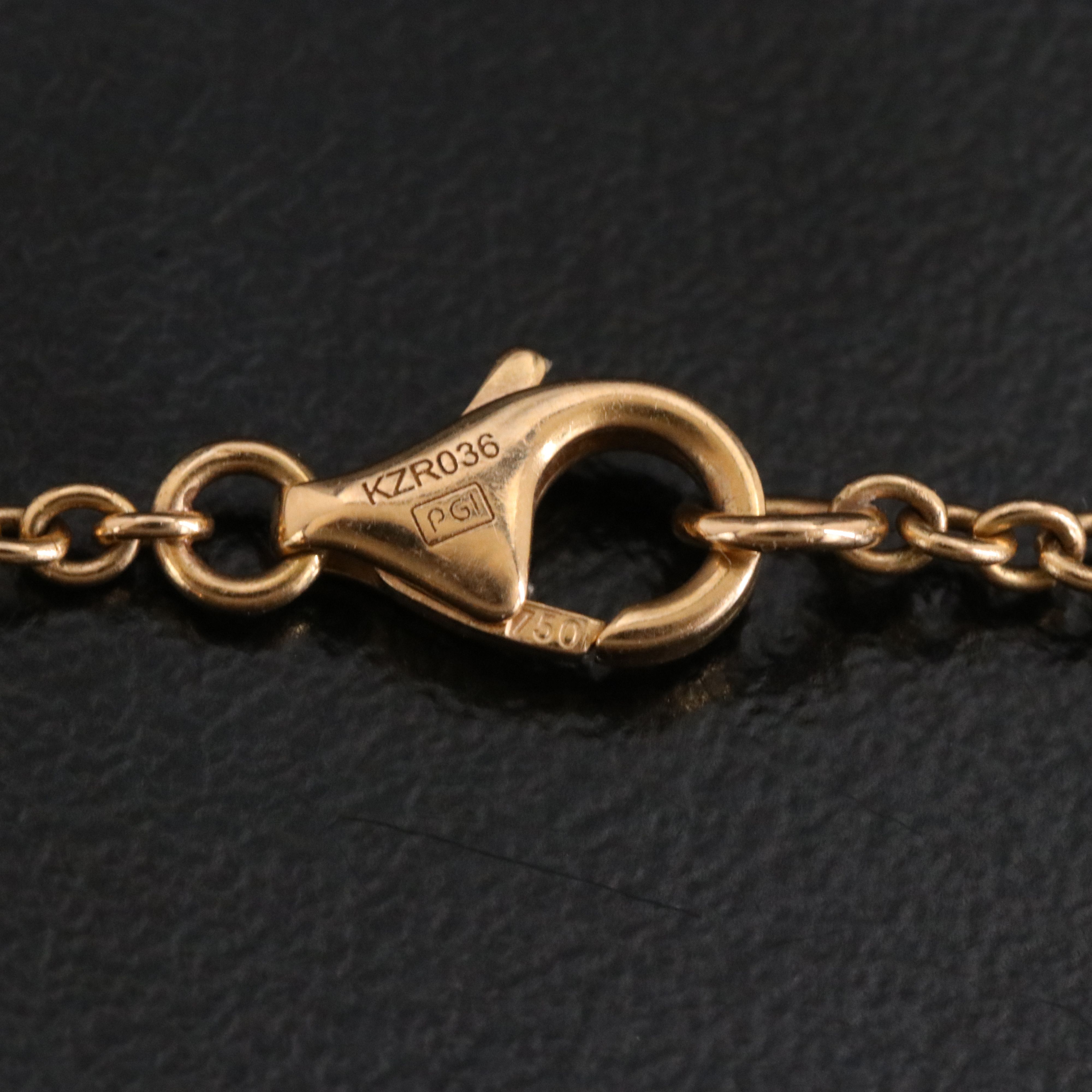 Cartier LOVE 18K Rose Gold and Diamond Interlocking Rings Necklace with COA