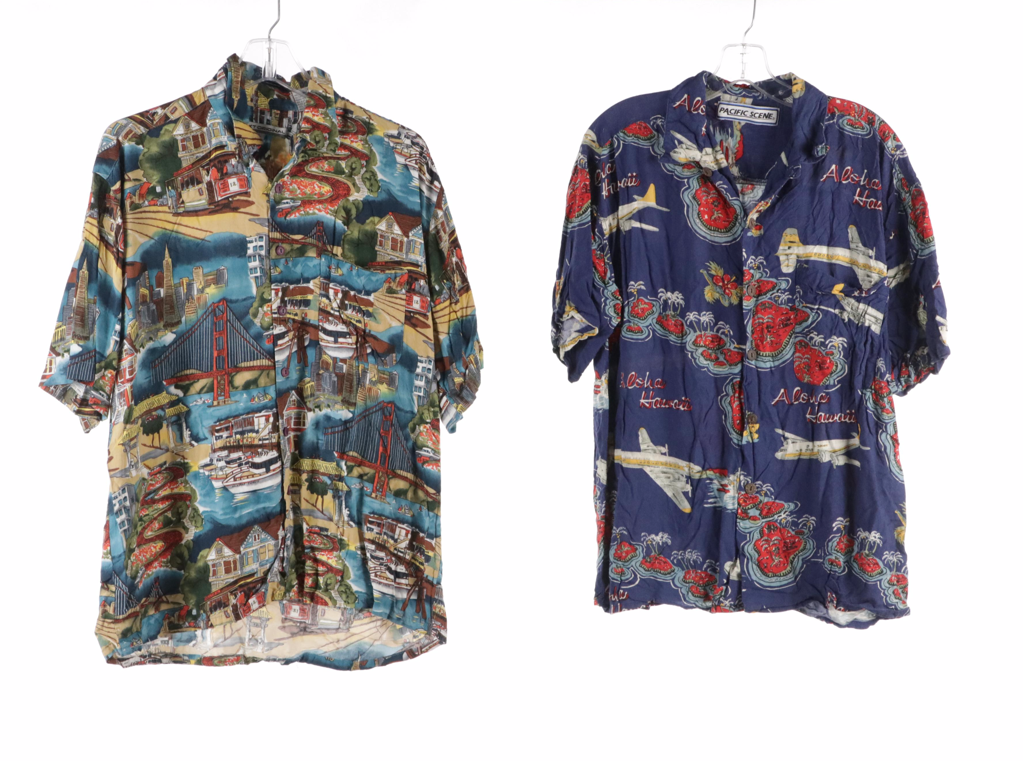 Men's Air Force One, Vintage Cars, Golden Gate Bridge and Other Printed Shirts