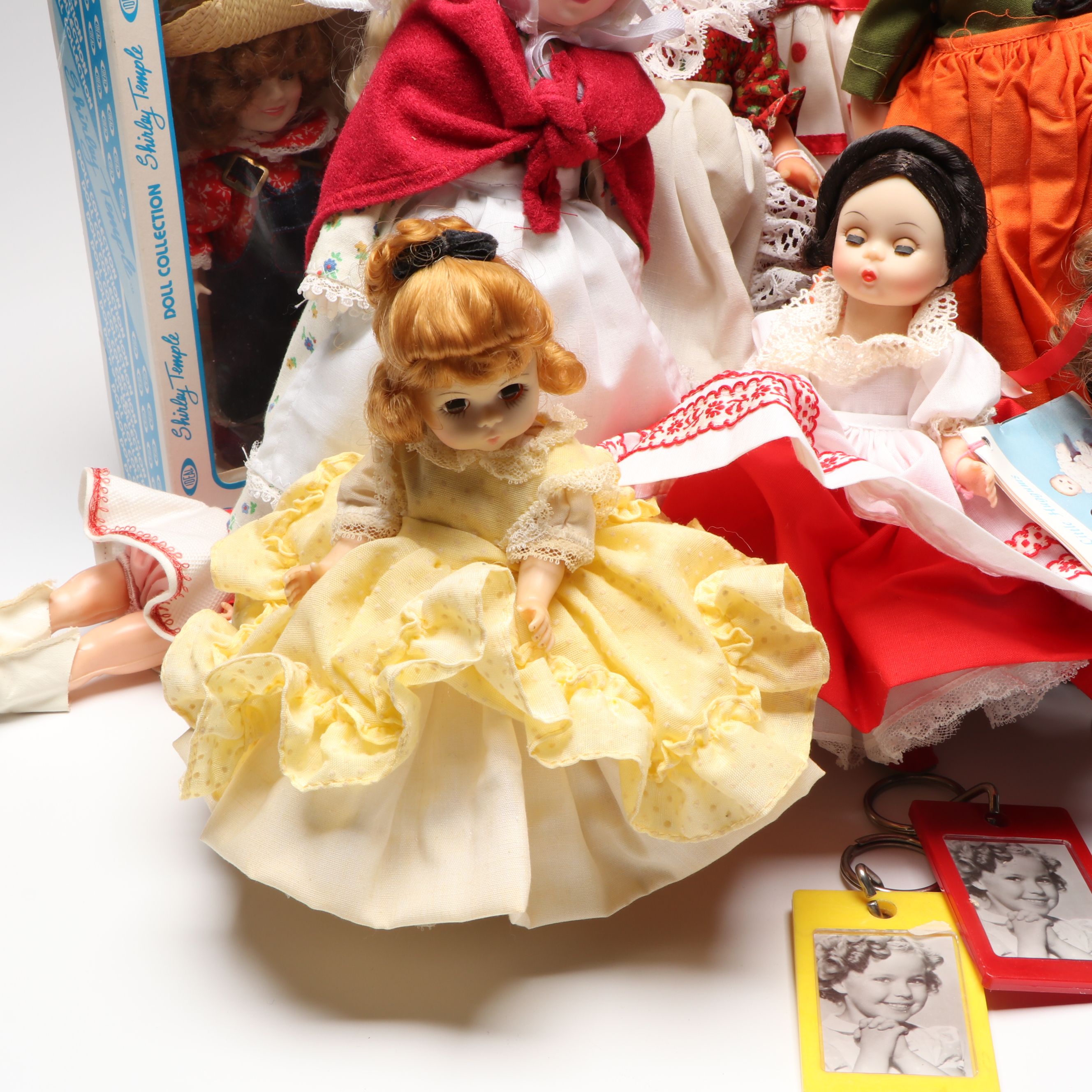Madame Alexander Cisette Trunk Set with Shirley Temple and More Dolls