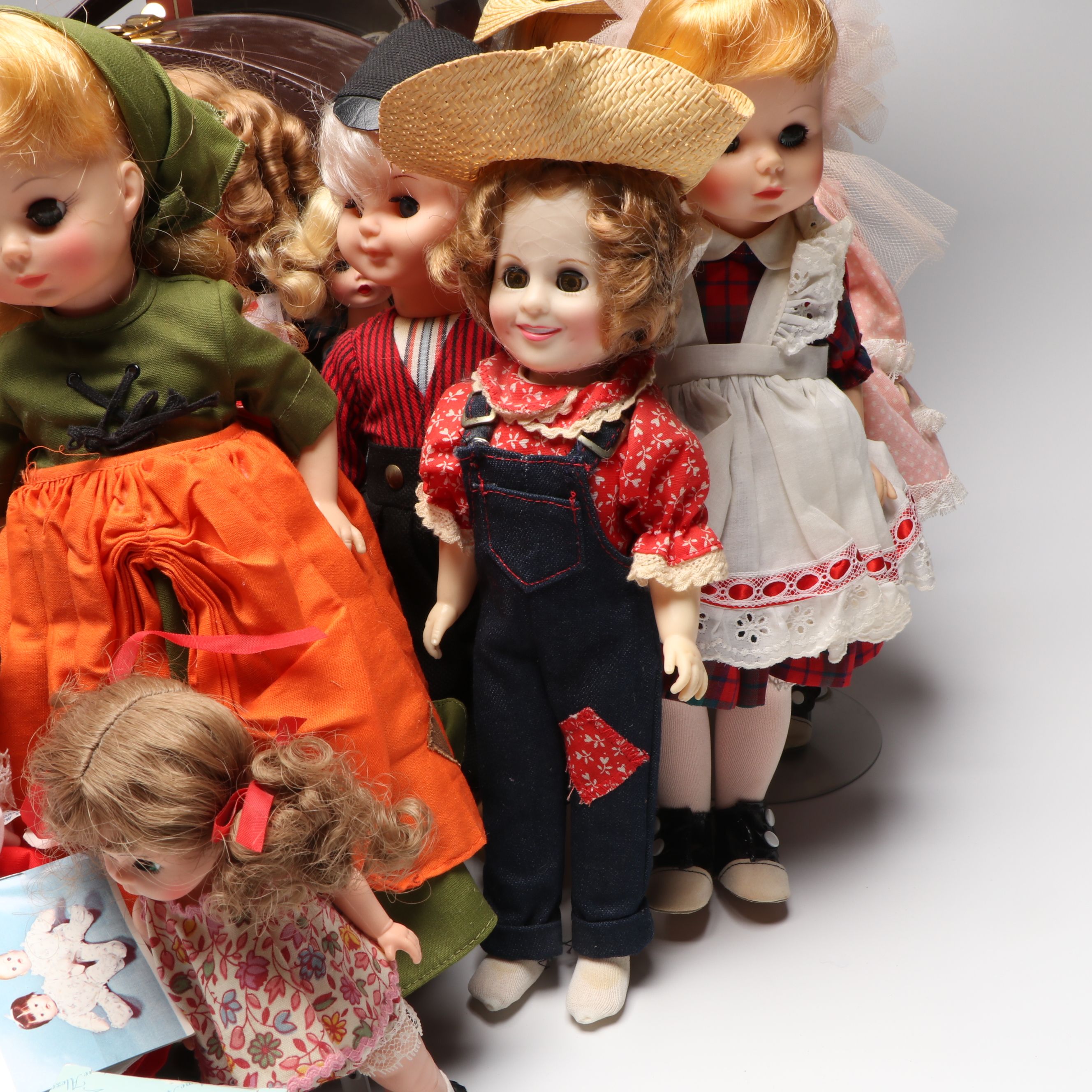 Madame Alexander Cisette Trunk Set with Shirley Temple and More Dolls