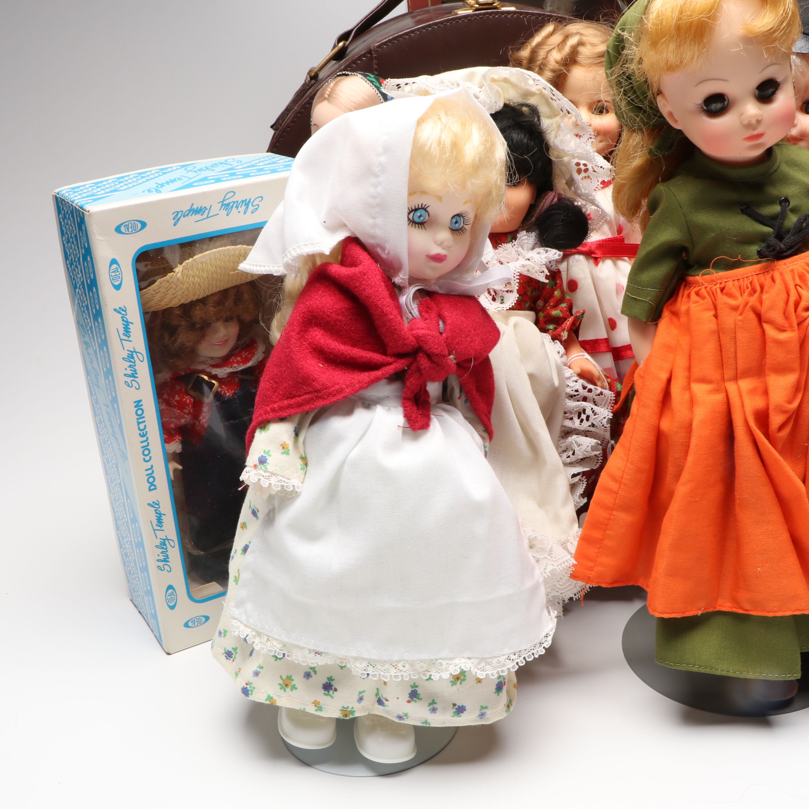Madame Alexander Cisette Trunk Set with Shirley Temple and More Dolls