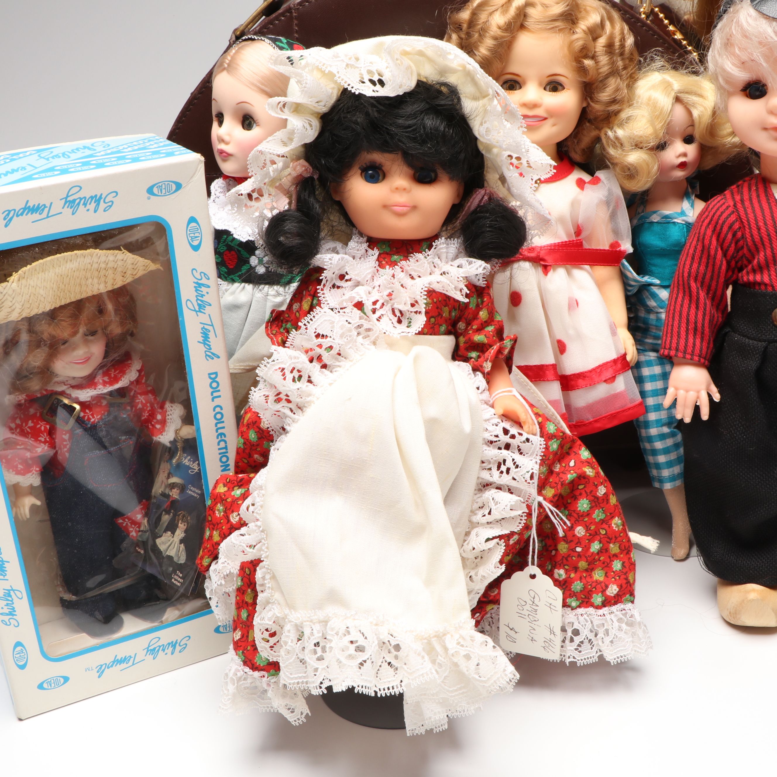 Madame Alexander Cisette Trunk Set with Shirley Temple and More Dolls
